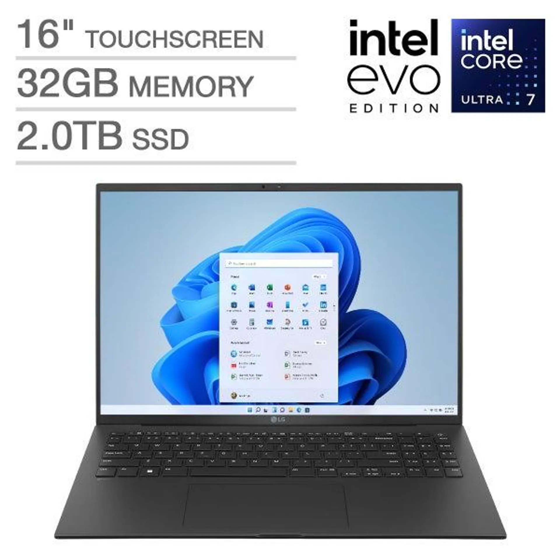 LG gram 16" Touchscreen Intel Evo Platform Laptop - Intel Core Ultra 7 Processor 155H - WQXGA (2560x1600) - Windows 11