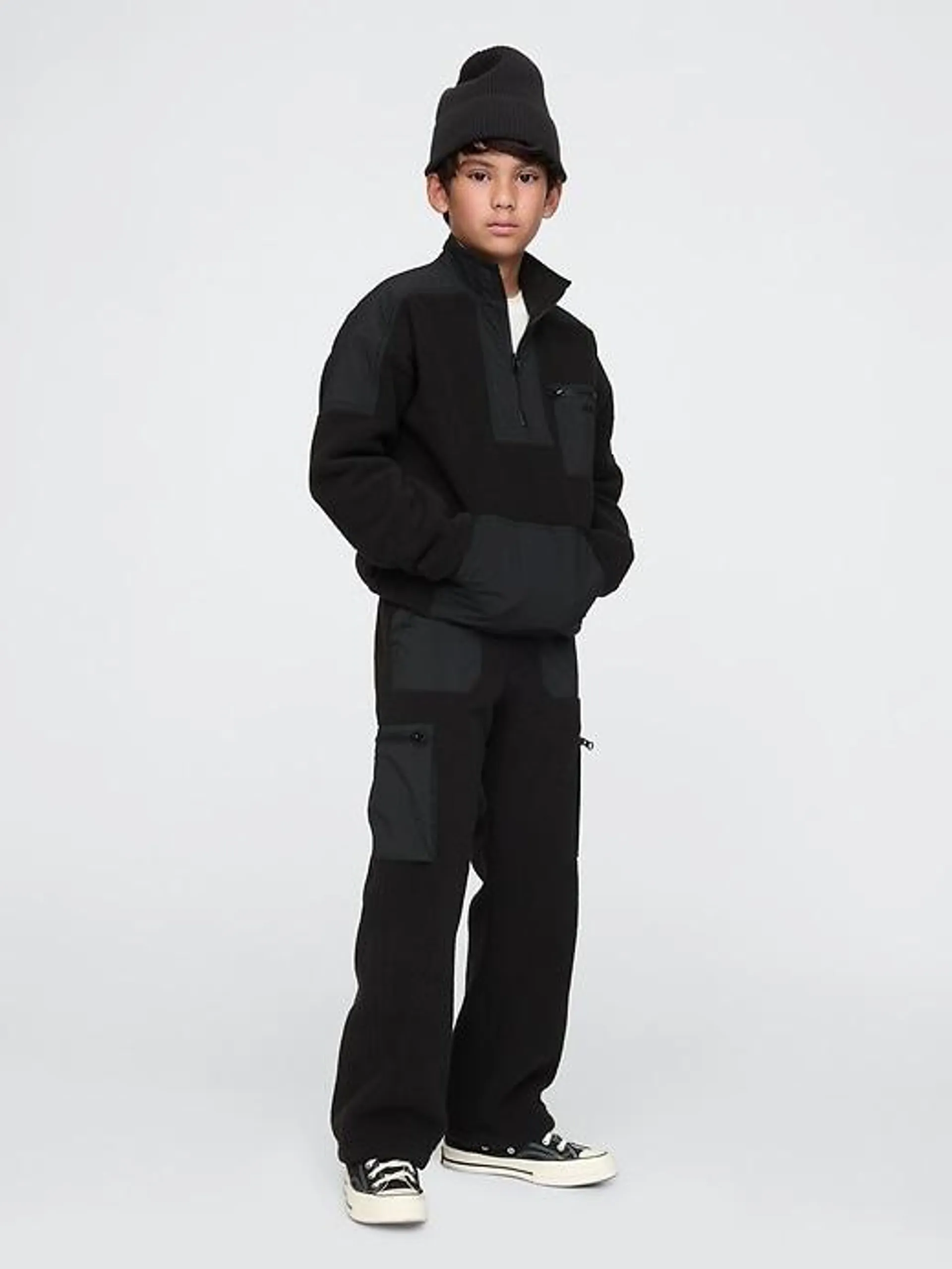 Kids Sherpa Baggy Pants