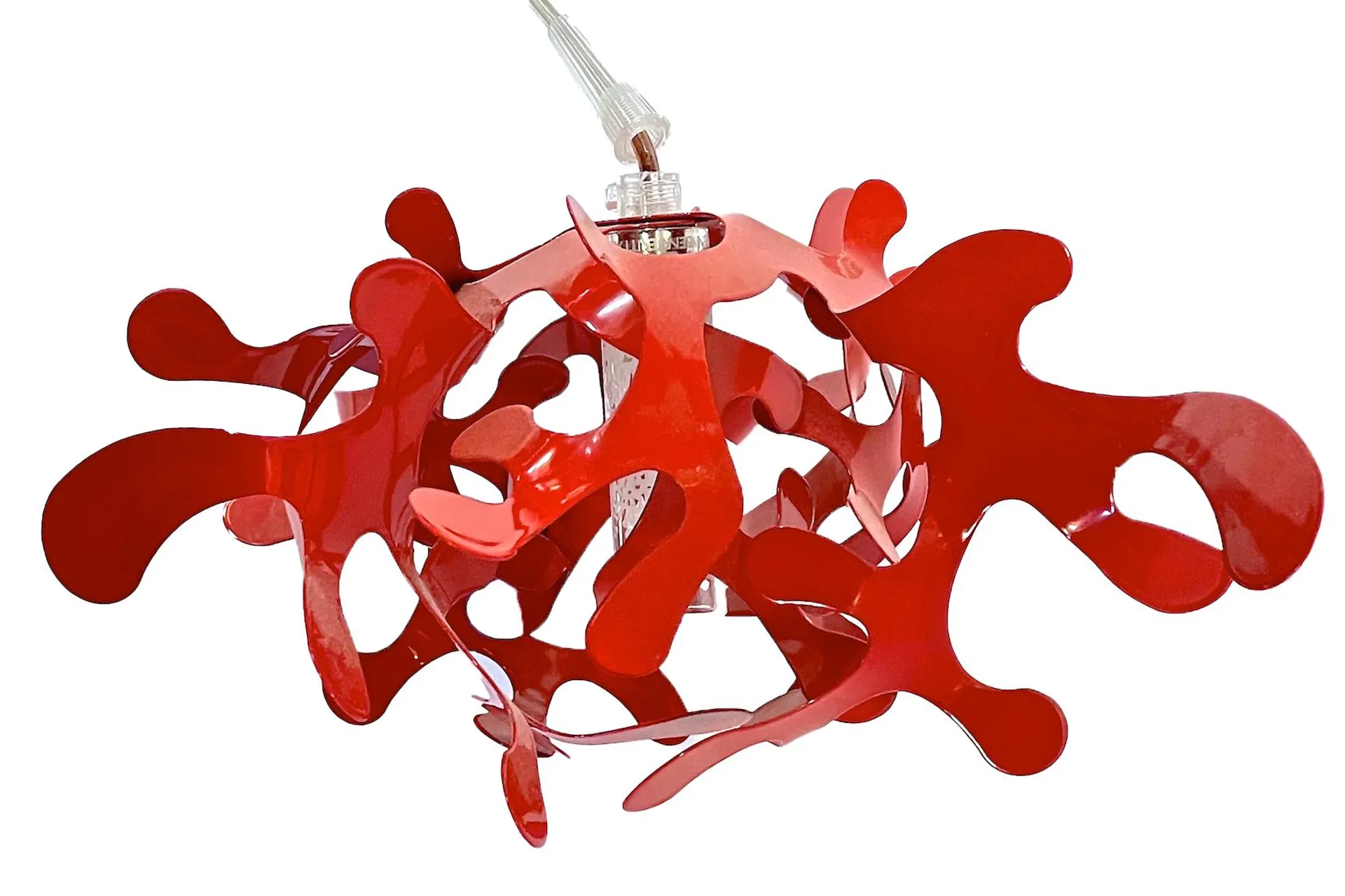 Italian Abstract Red Coral Style Pendant