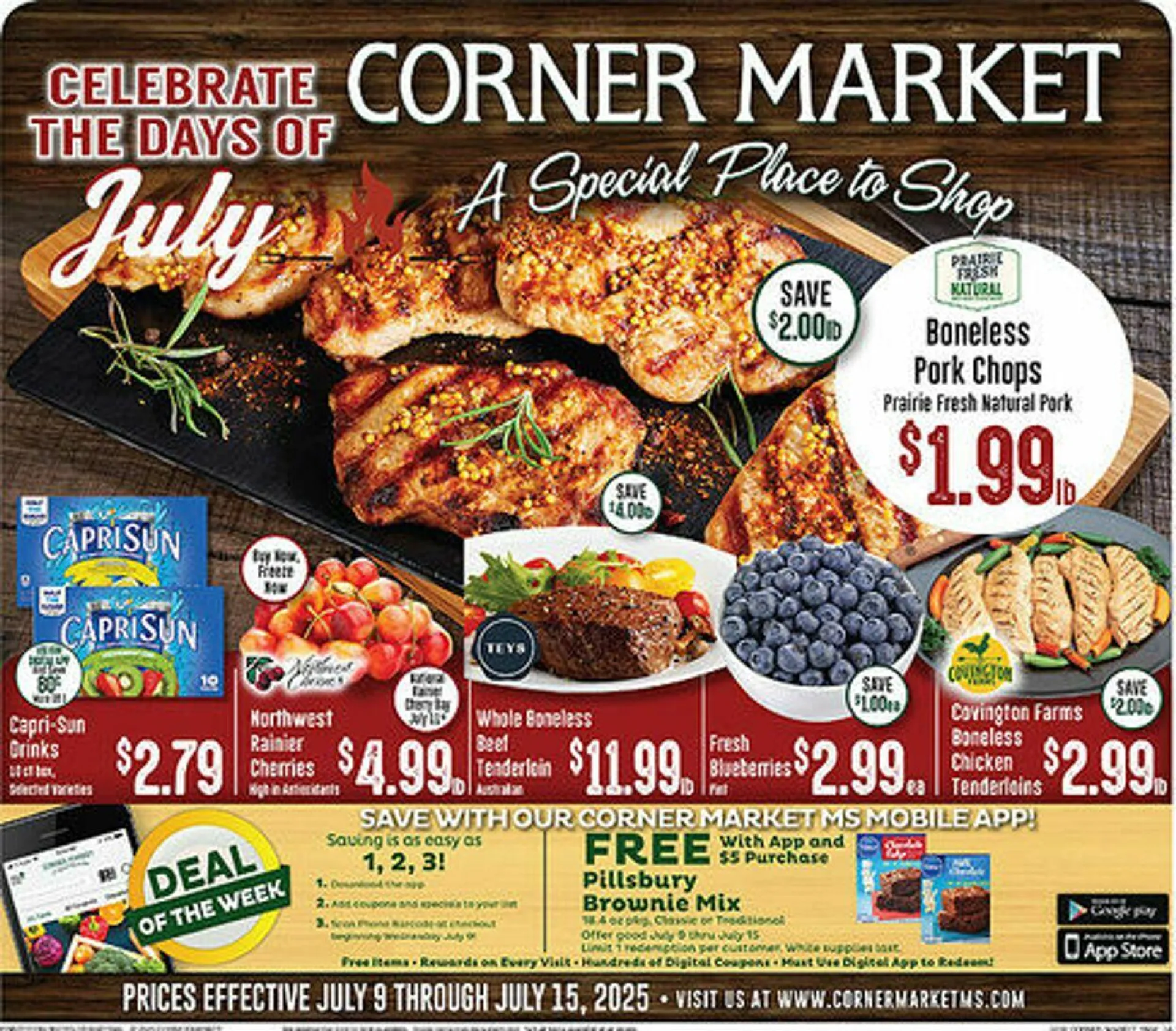 Weekly ad Corner Market from July 9 to July 15 2025 - Page 1