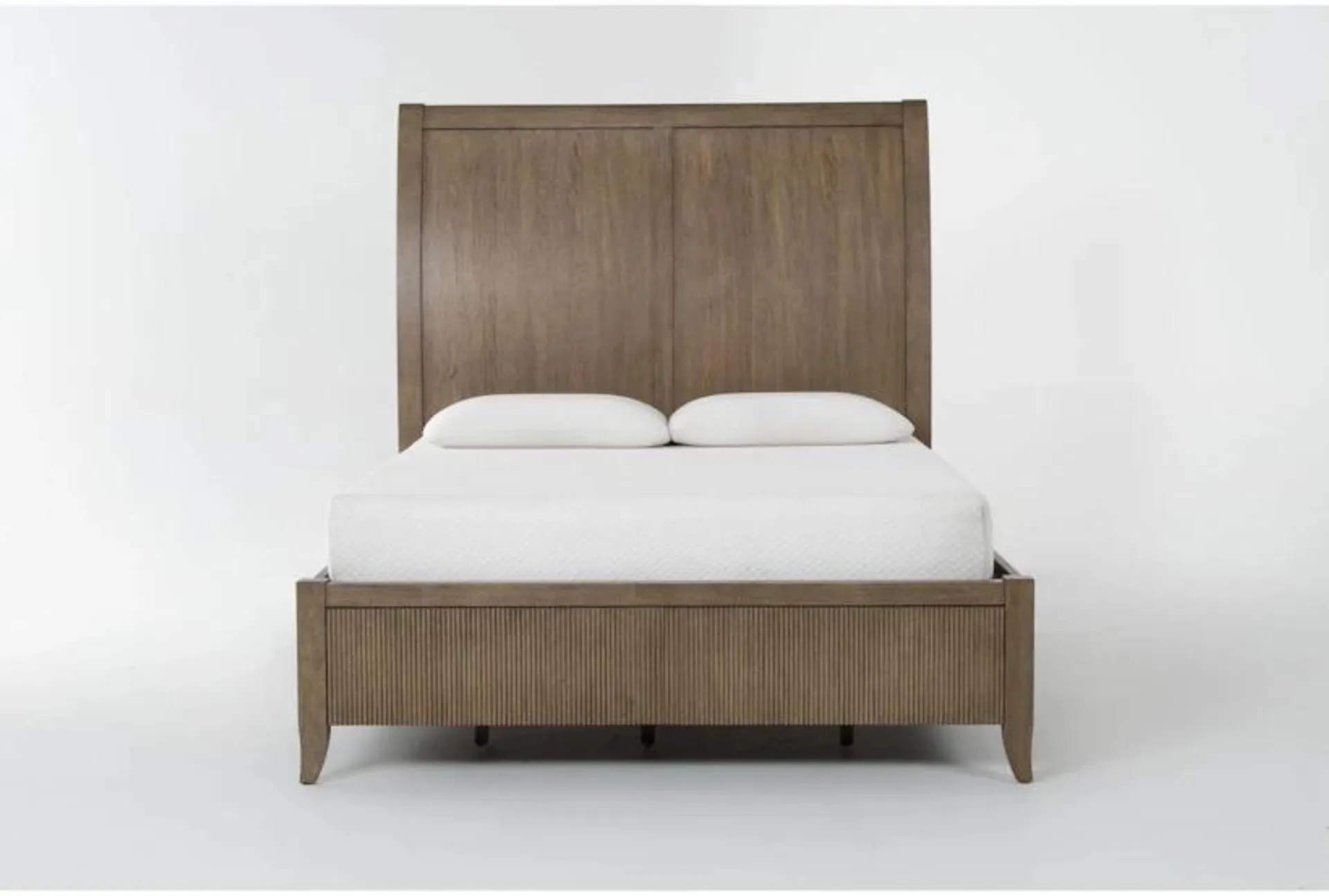 Thea Queen Wood Sleigh Bed