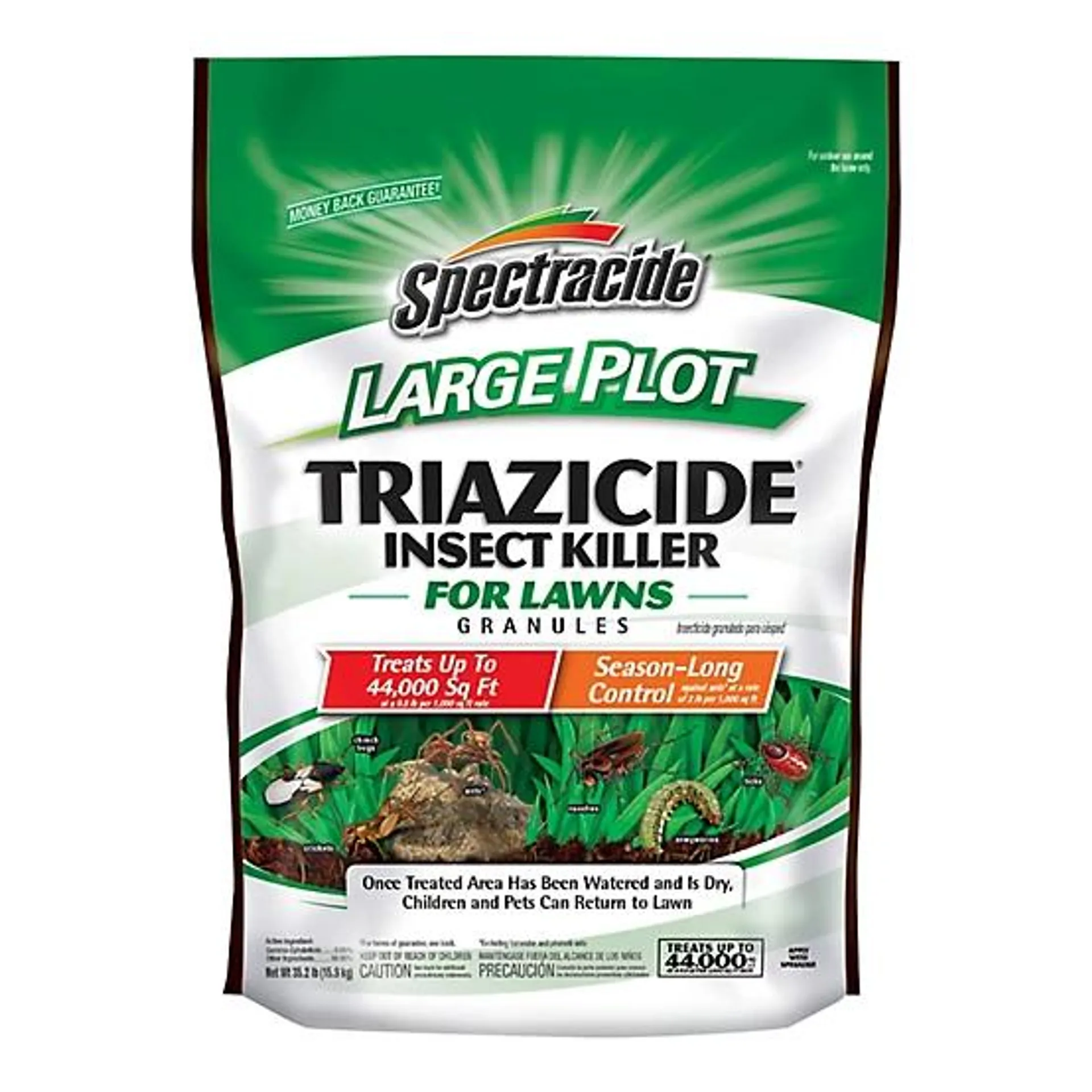 35.2 lb. Large Plot Triazicide Insect Killer for Lawns Granules