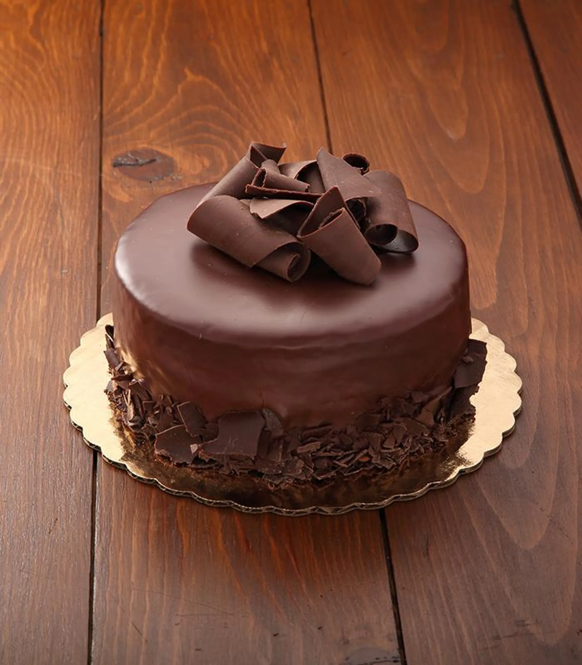 Chocolate Ganache Cake - 7” Double Layer (Serves 8-12)