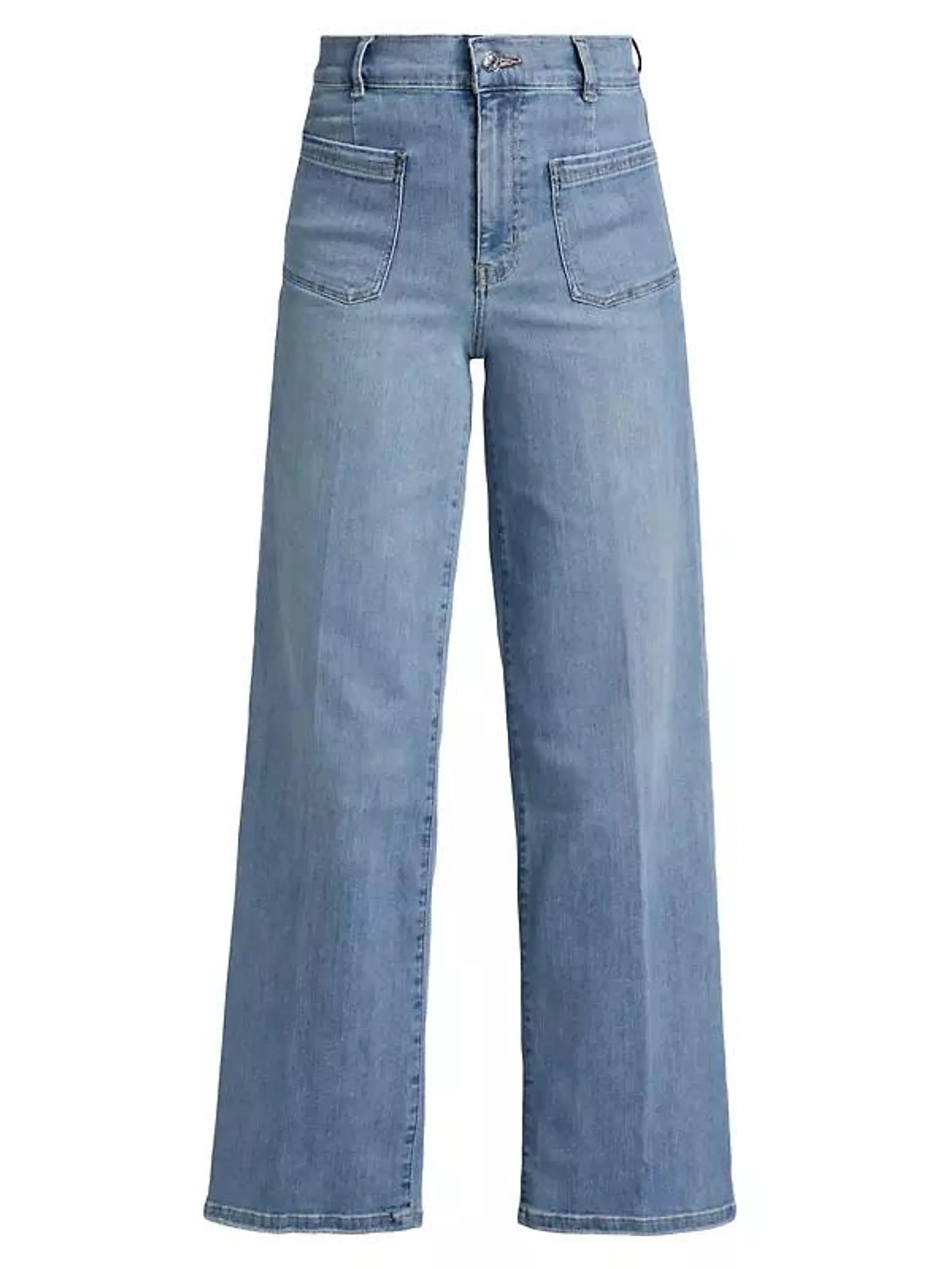 Le Slim Palazzo Mid-Rise Jeans
