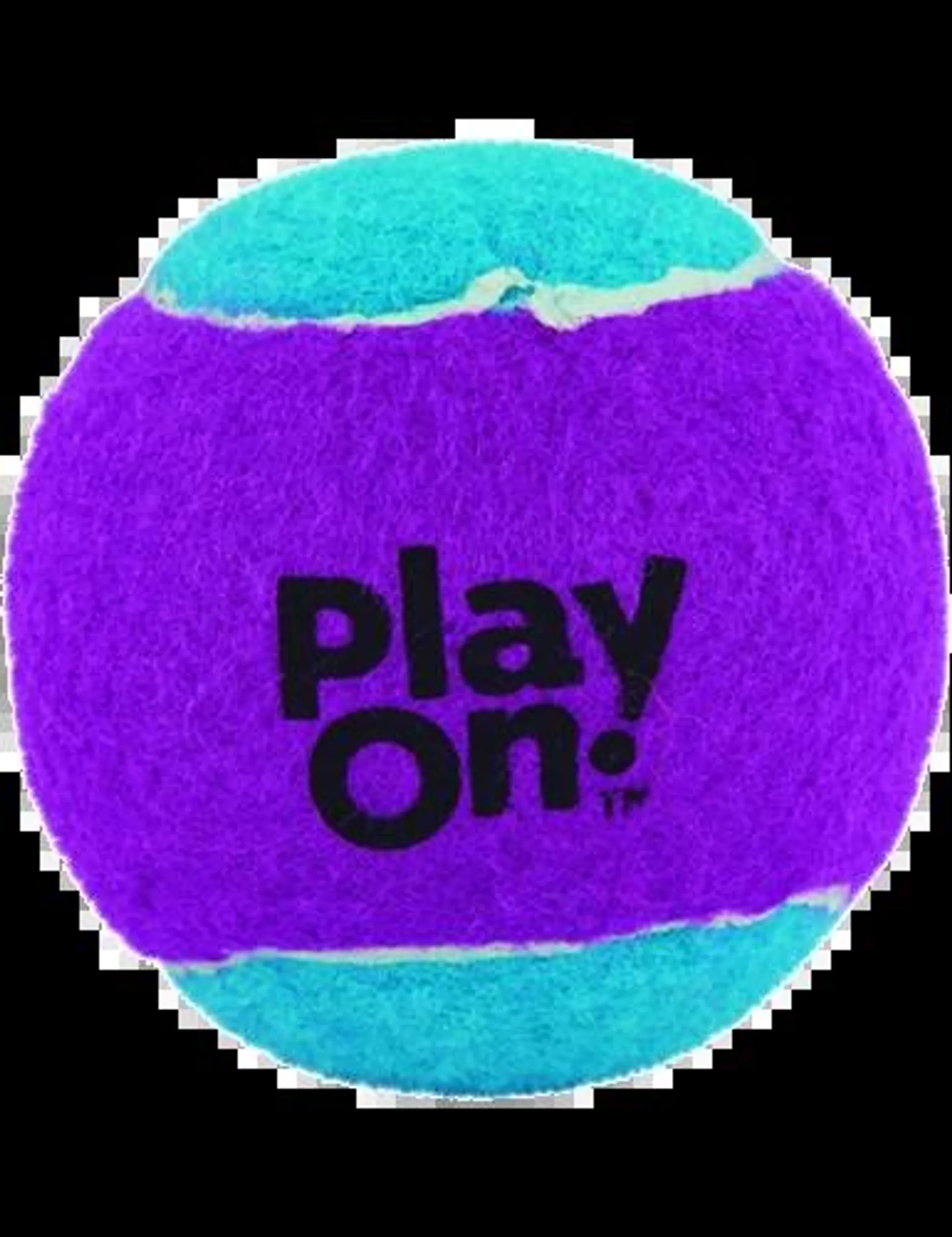 Play On Dog Toy, Tennis Ball, With Squeaker, 3 Inches