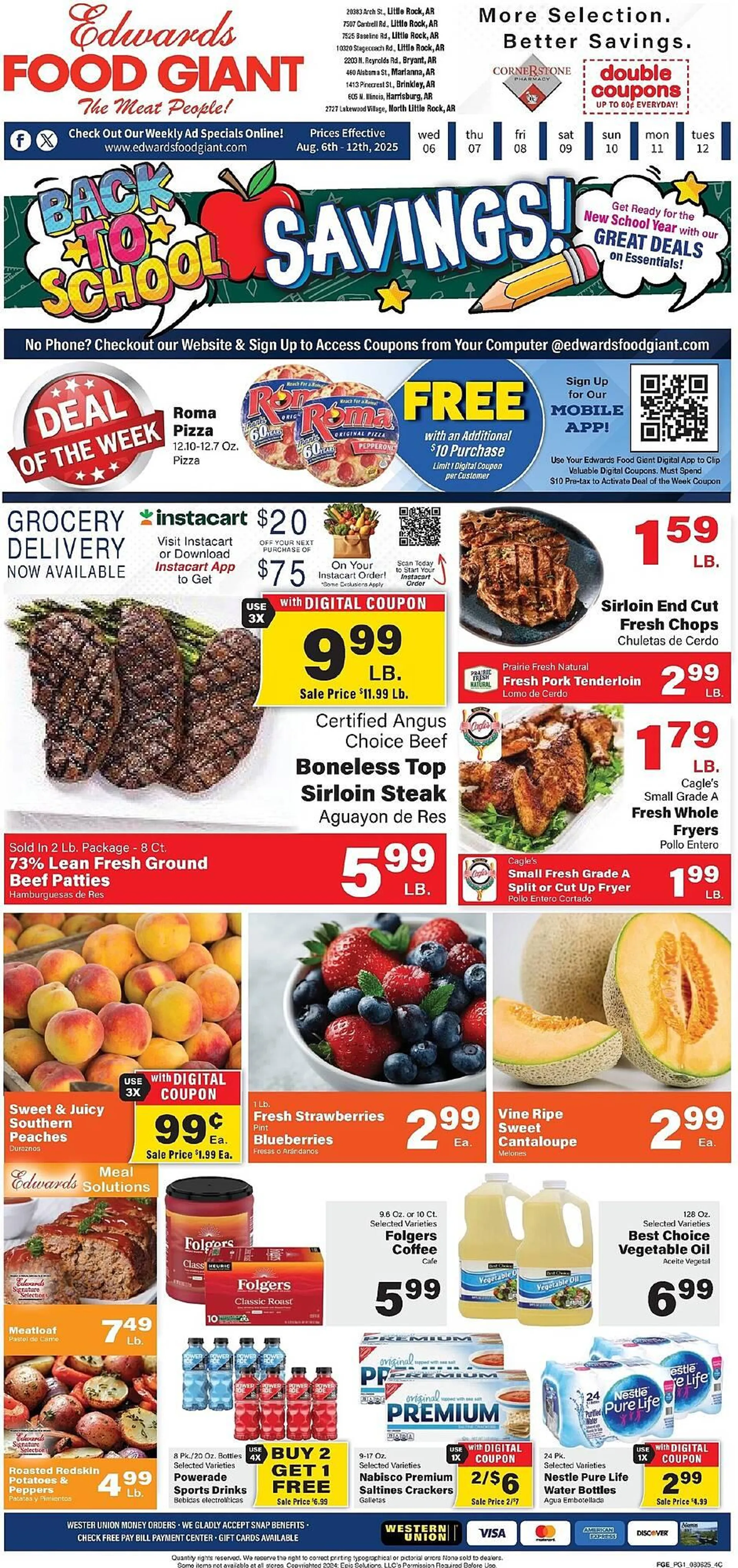 Weekly ad Edwards Food Giant Weekly Ad from August 6 to August 12 2025 - Page 1