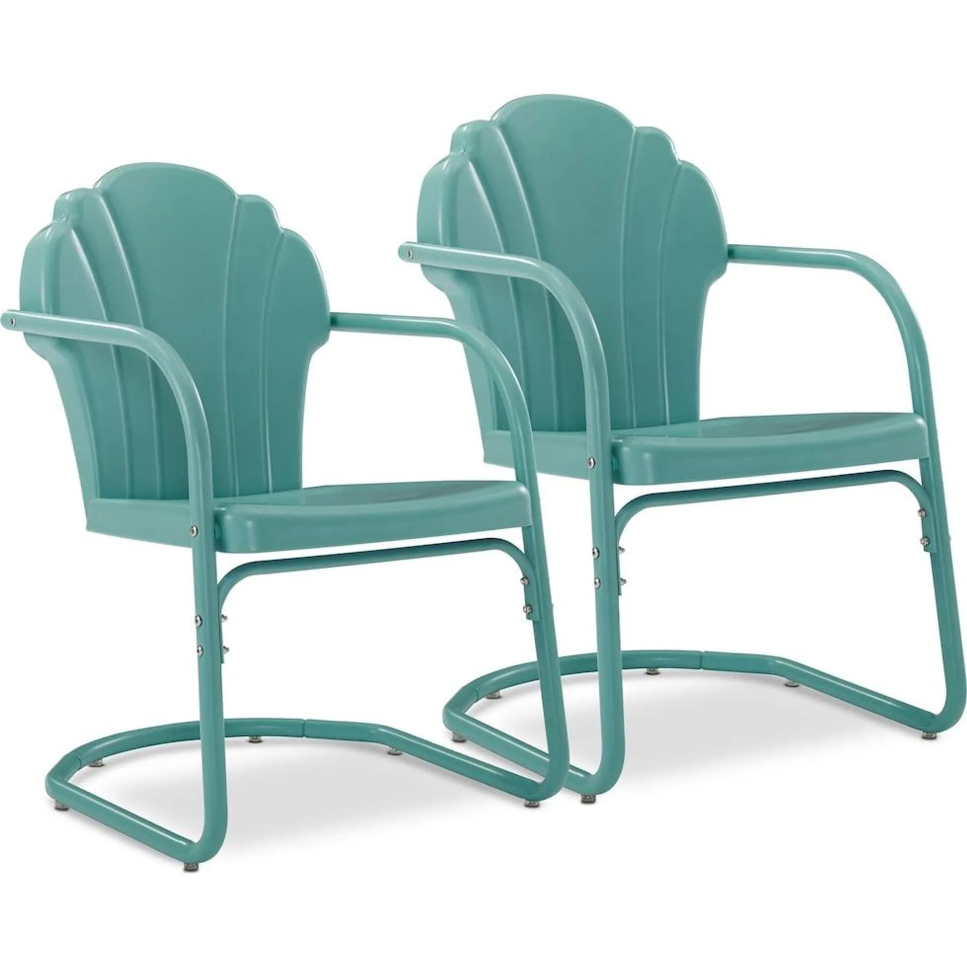 Petal Retro Set of 2 Outdoor Chairs