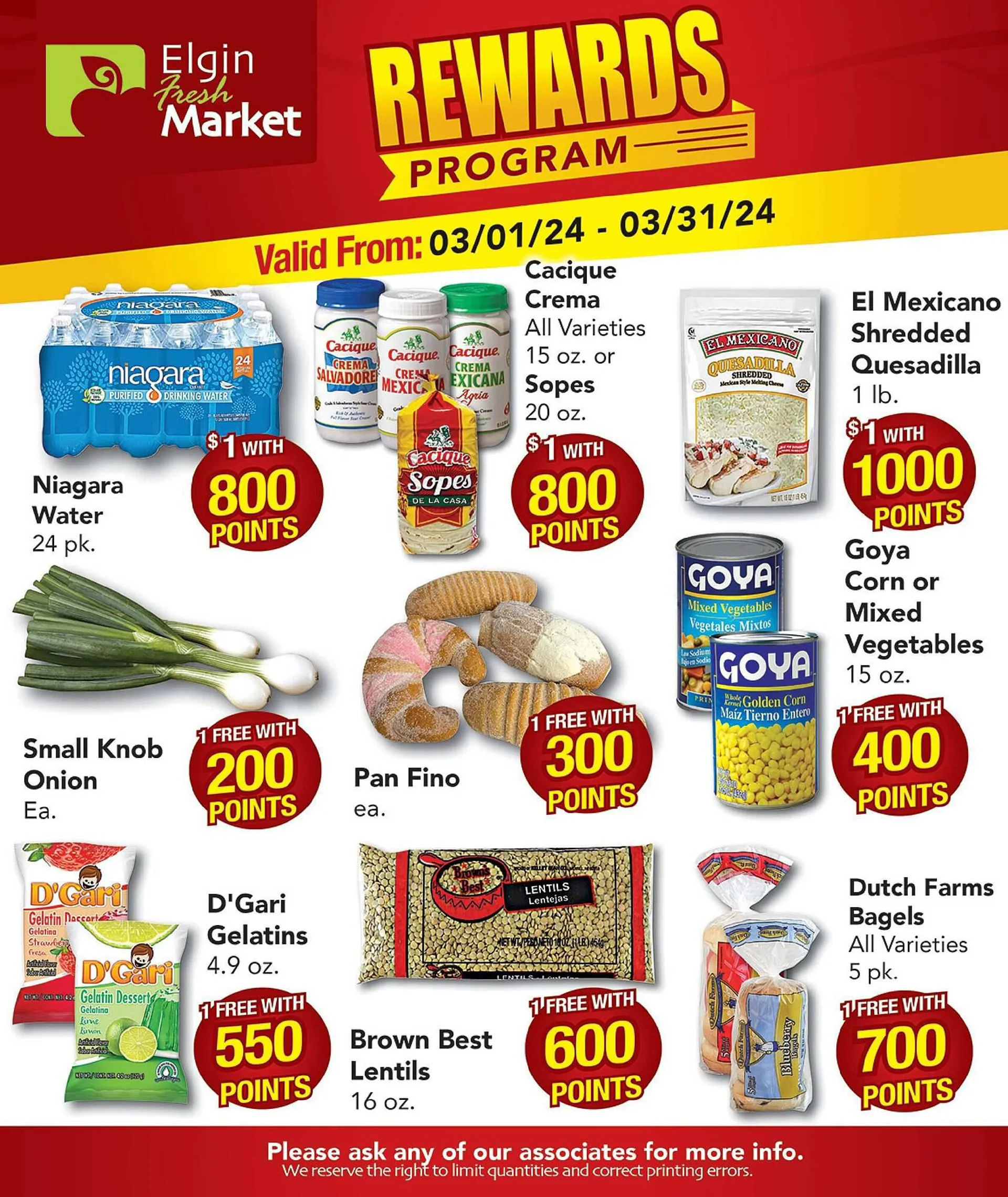 Weekly ad Elgin Fresh Market Weekly Ad from March 1 to March 31 2024 - Page 1