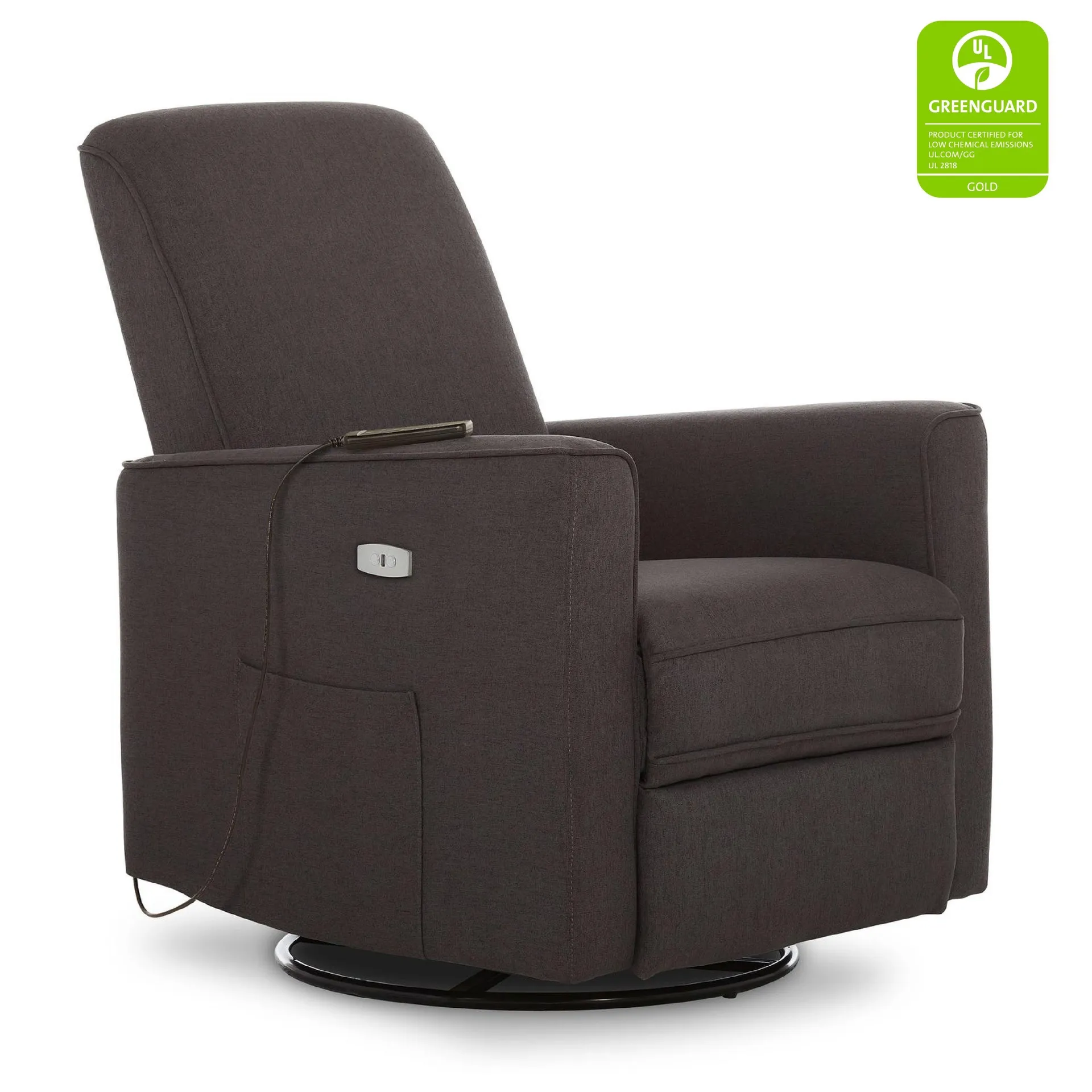 Evolur Harlow Deluxe Glider with in-built Massager