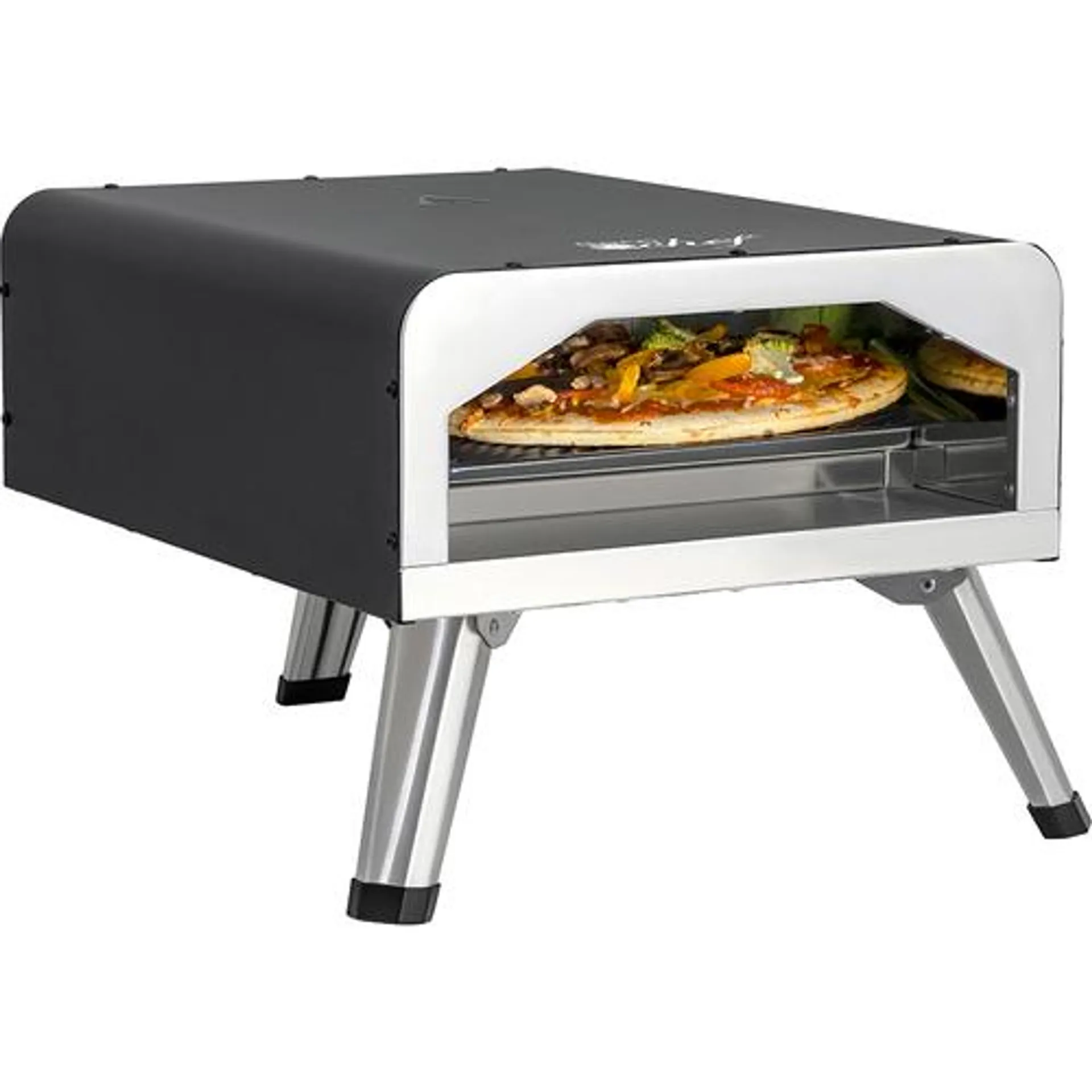 Deco Chef Electric Pizza Oven with 12" 2-in-1 Pizza Stone and Grill, 13" Double Wall Oven