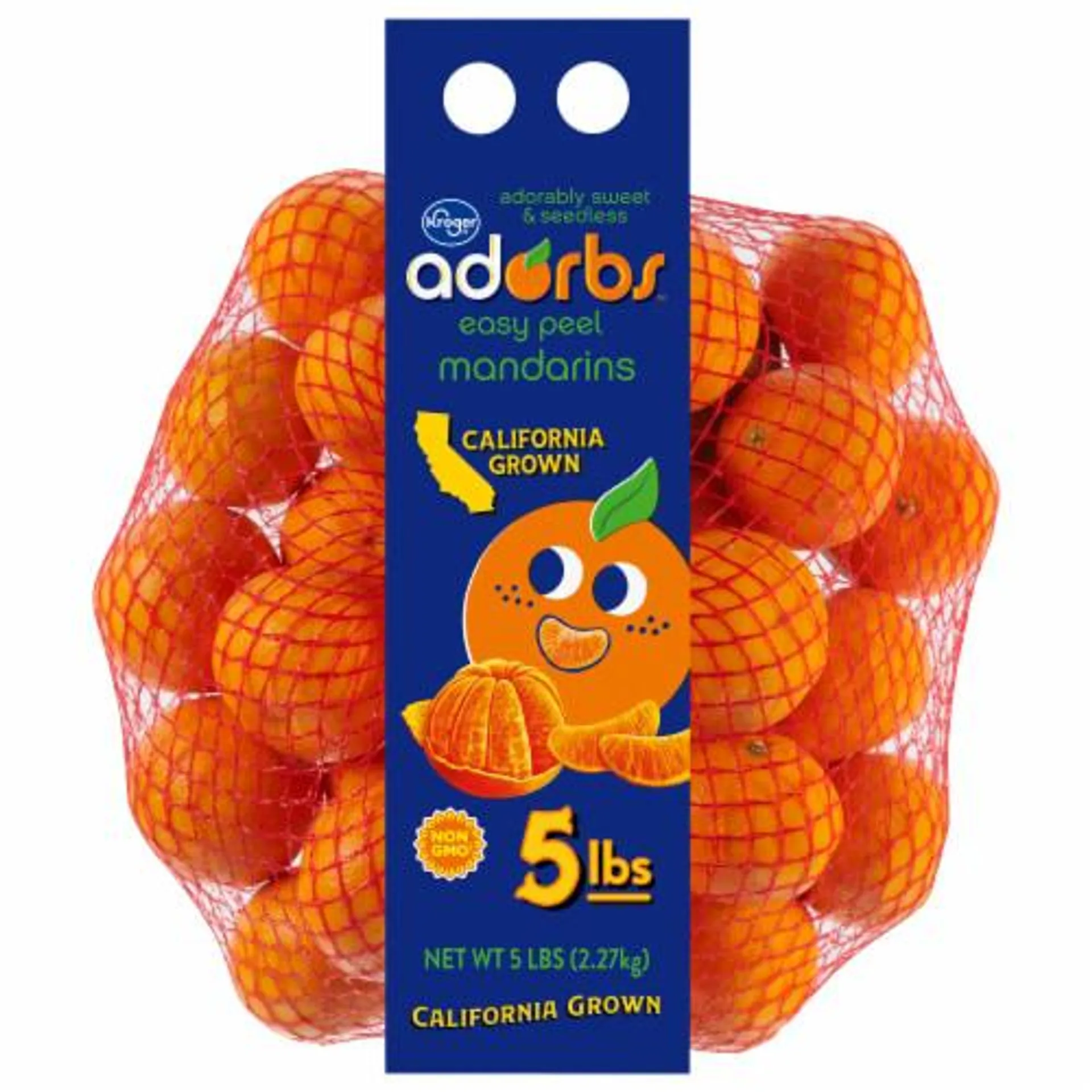 Kroger® Adorbs™ Easy Peel Seedless Mandarin Clementine Oranges in 5lb Bag