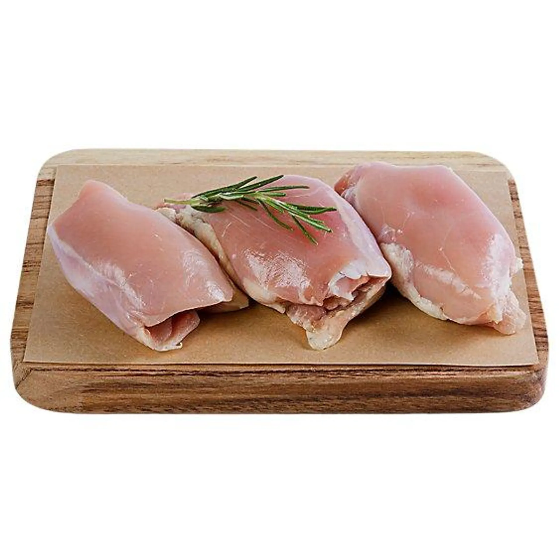 Haggen Chicken Thighs Boneless Skinless No Antibiotics Vegetarian Fed Cage Free - 1 lb.