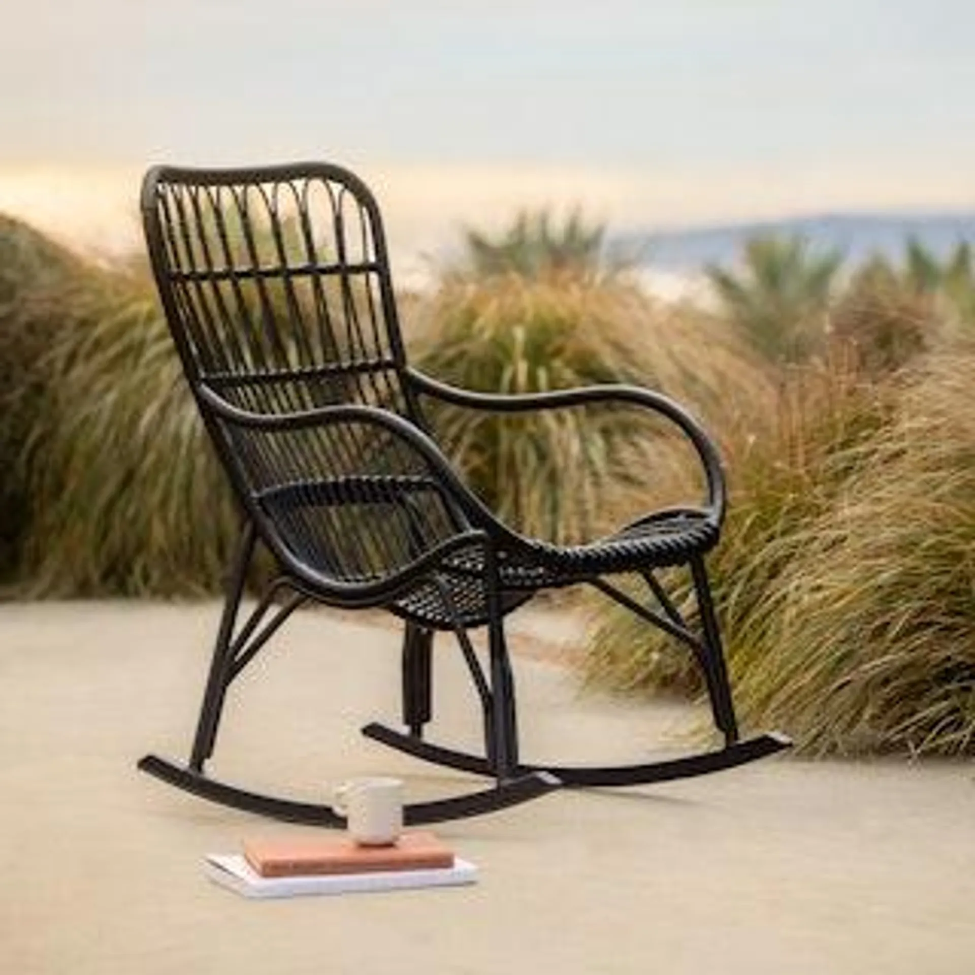 Medan Graphite Rocking Chair