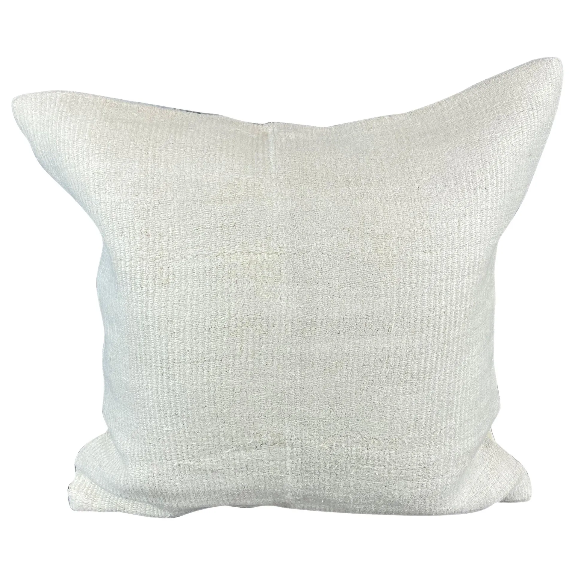 20 x 20 Hemp Turkish Cushion Natural Grayish White Pillow Cushion Cover #6544