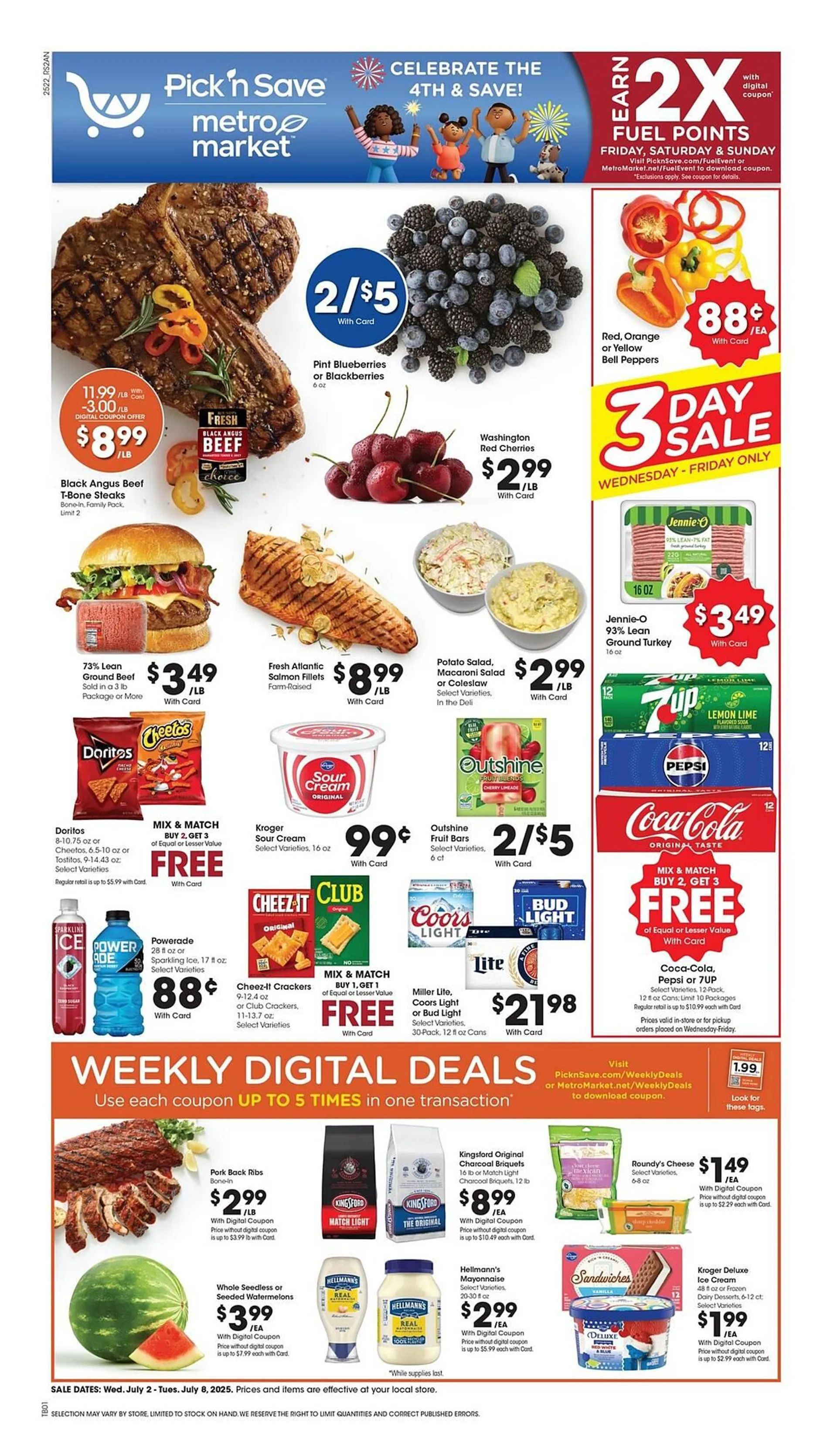 Weekly ad Metro Market ad from July 2 to July 8 2025 - Page 1