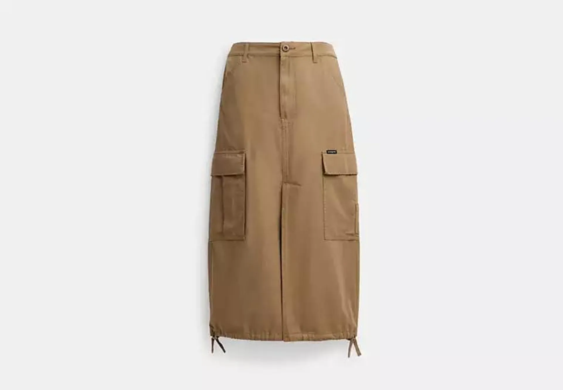 Cargo Maxi Skirt In Organic Cotton