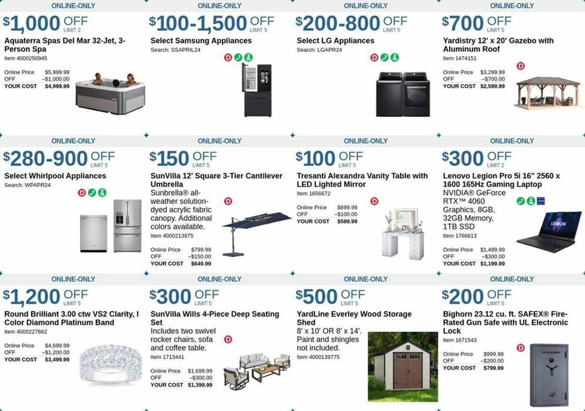 Weekly ad Costco Savings from April 11 to May 5 2024 - Page 1
