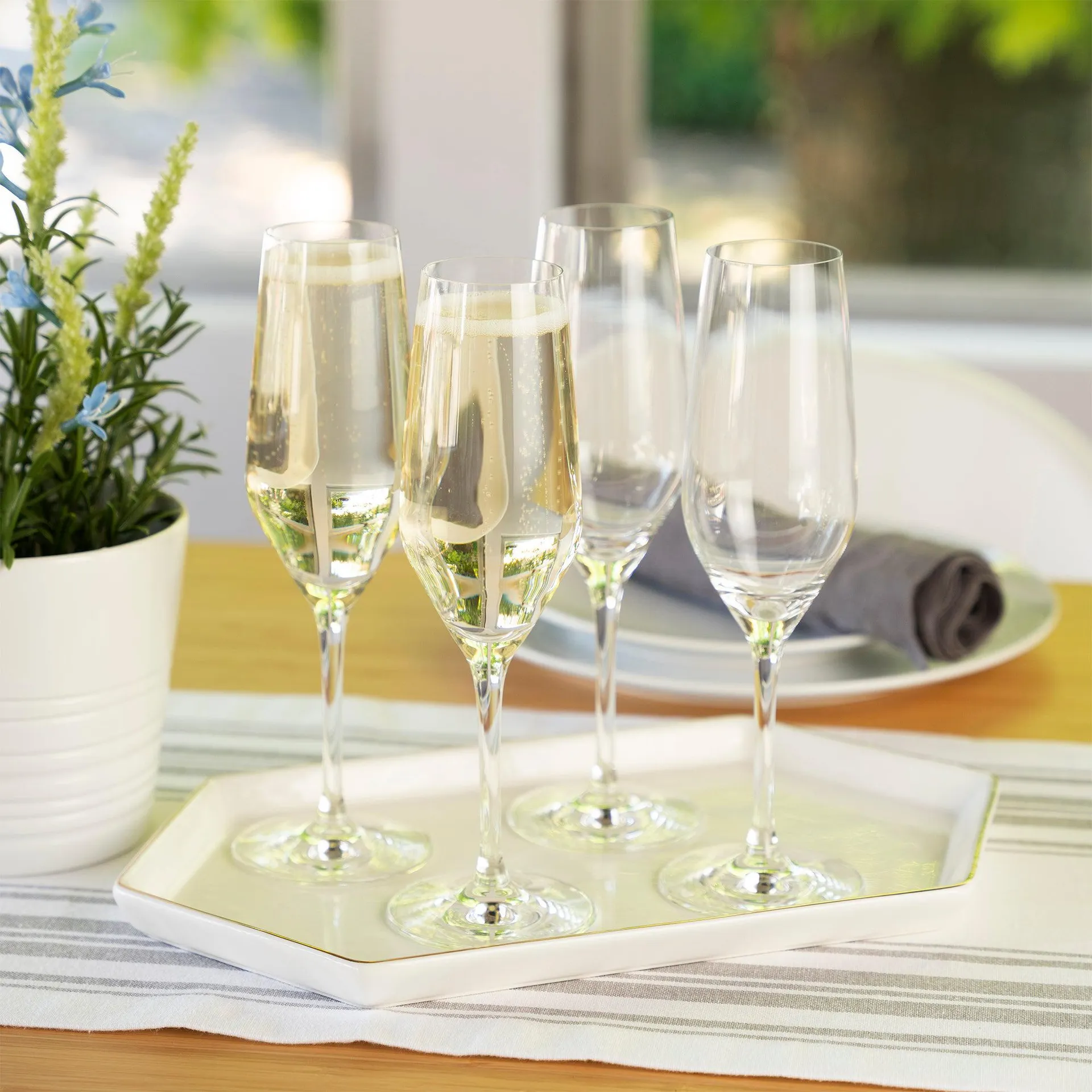Spiegelau Style Set of 4 Champagne Flutes