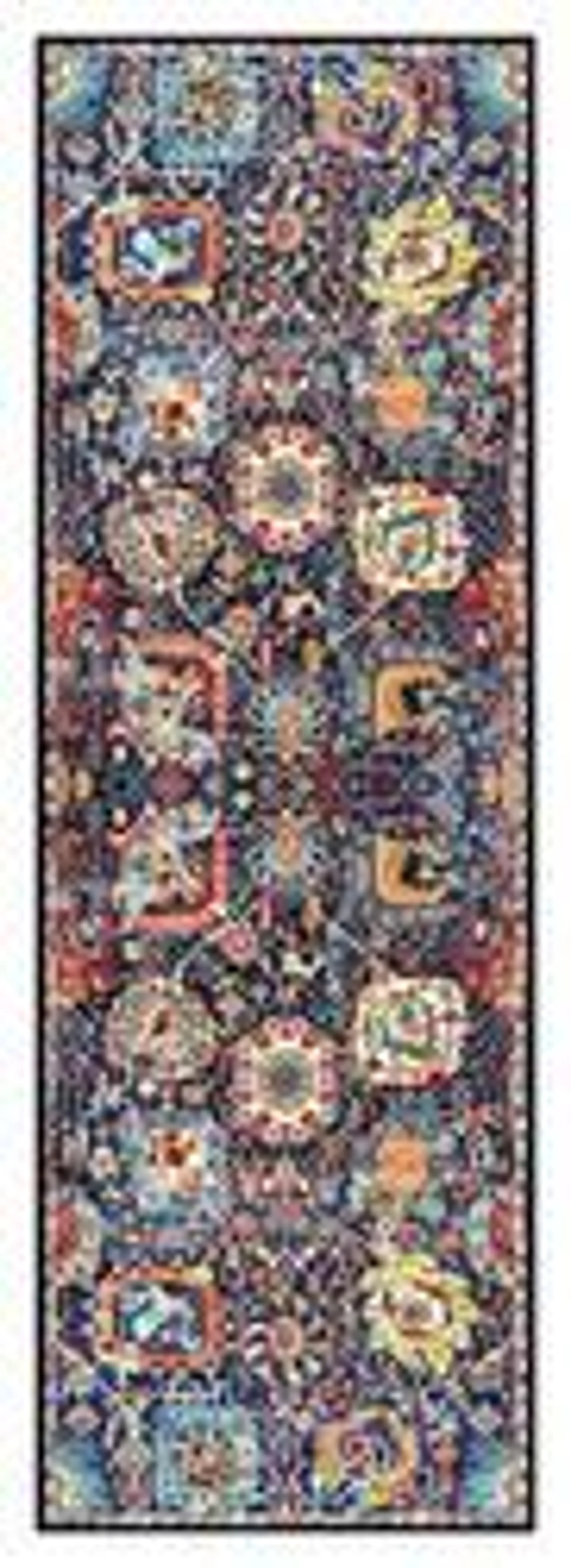 Copper Creek Mills Verona Red Multi 20" x 60" Accent Rug