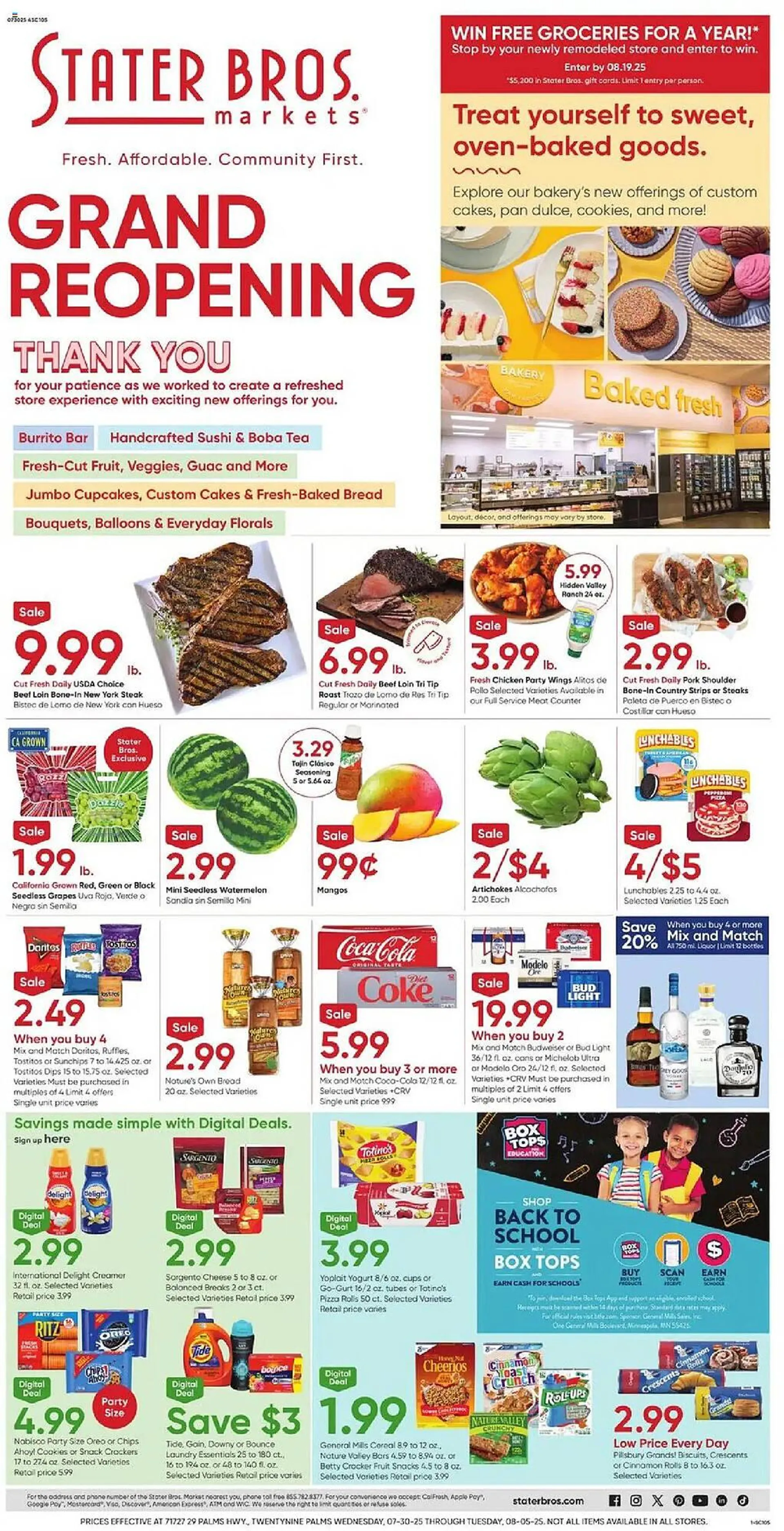 Weekly ad Stater Bros Weekly Ad from July 30 to August 5 2025 - Page 1