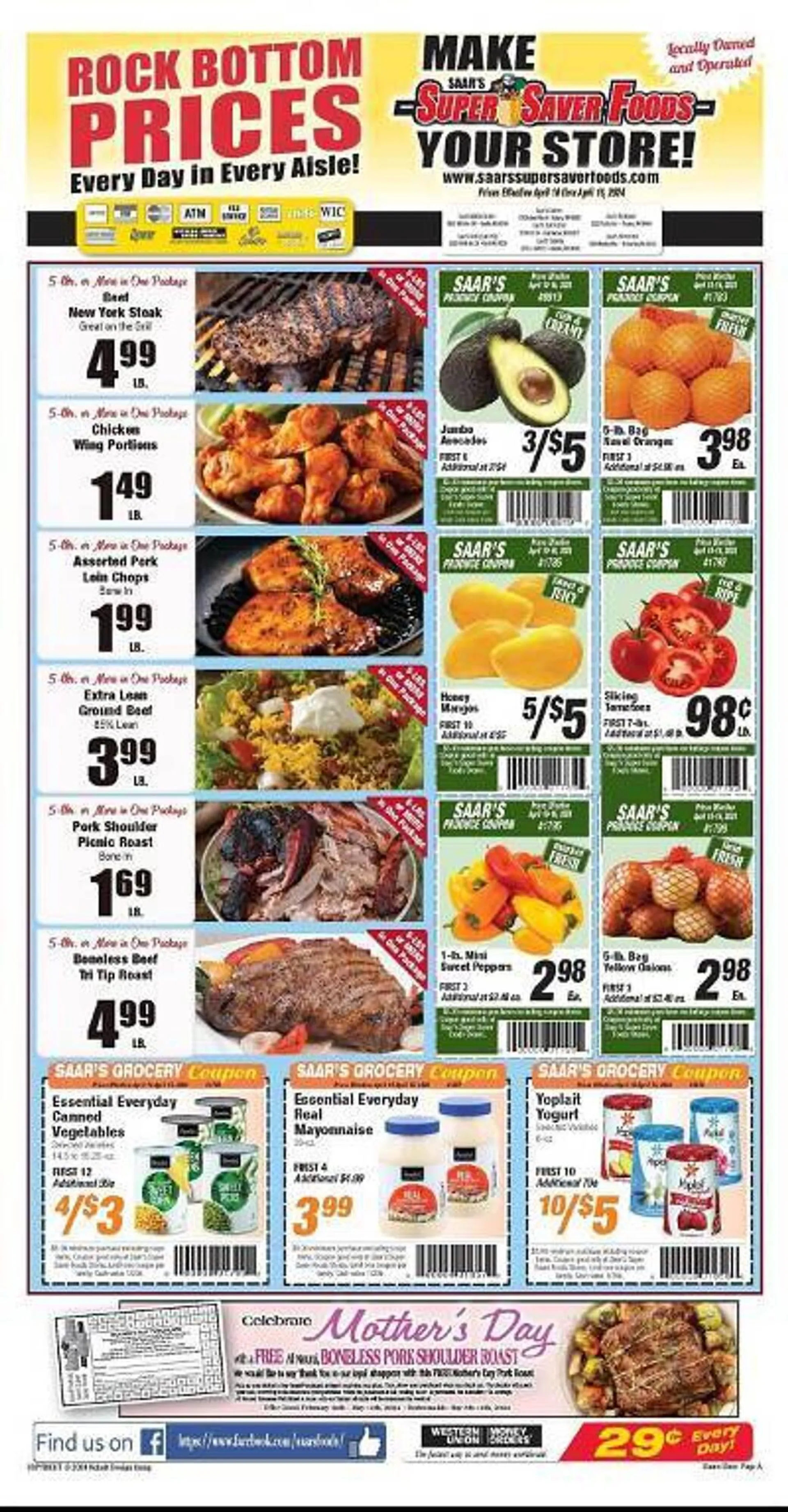 Weekly ad Super Saver Weekly Ad from April 10 to April 16 2024 - Page 