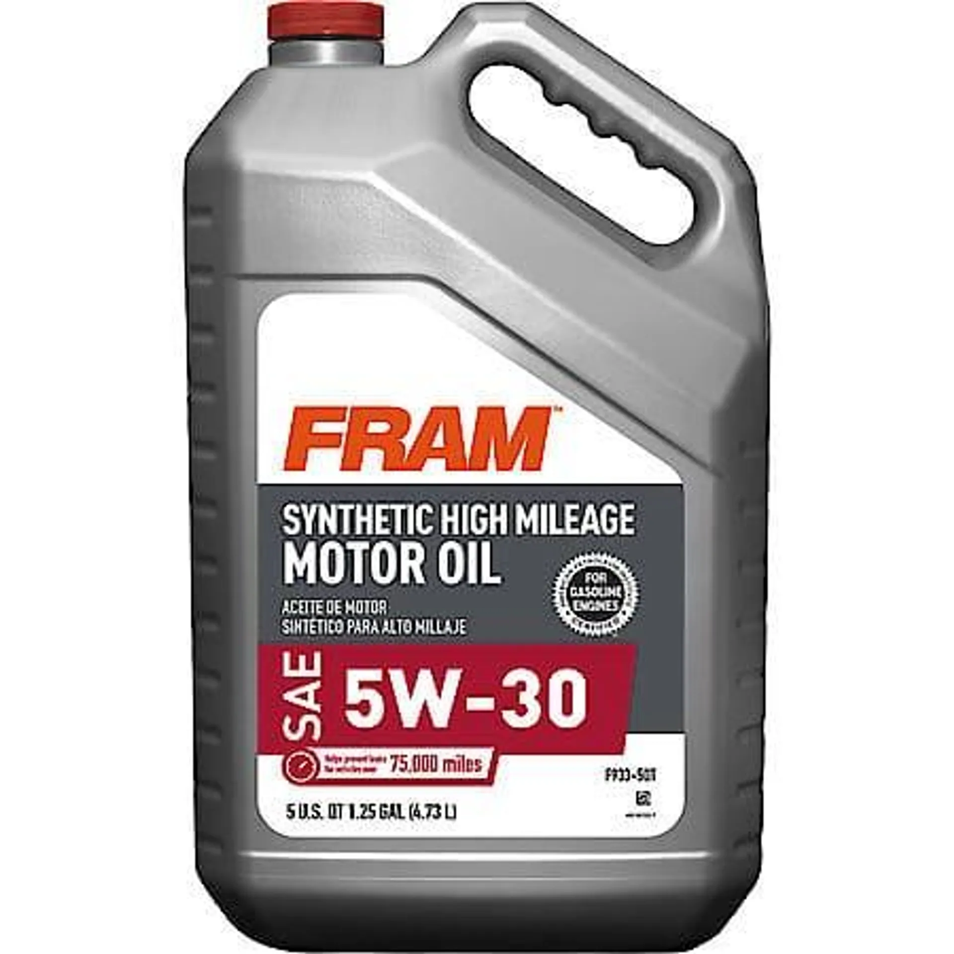 Full Synthetic High Mileage 5W-30 Motor Oil: 5 Quart