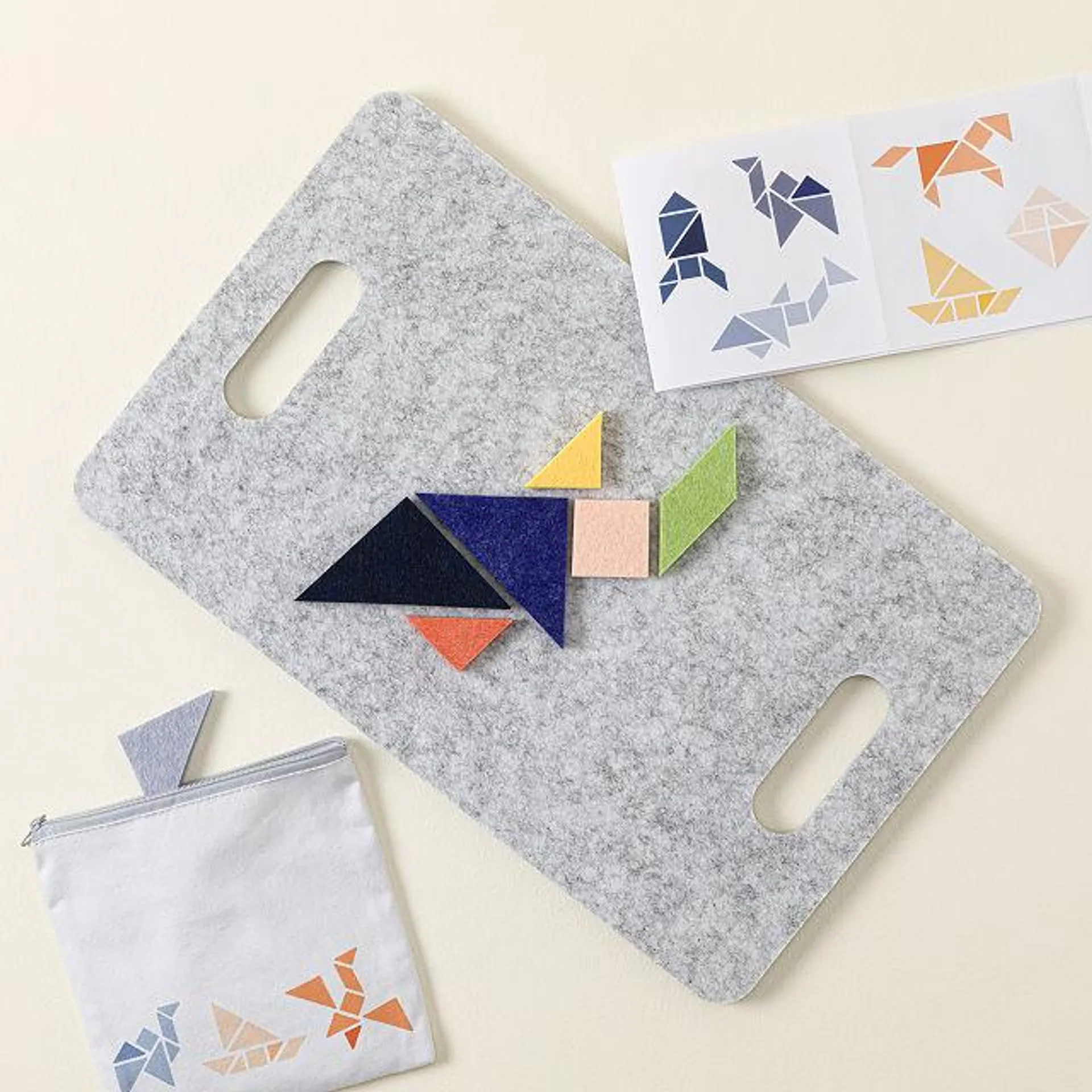 Slide-Proof Travel Tangram Set