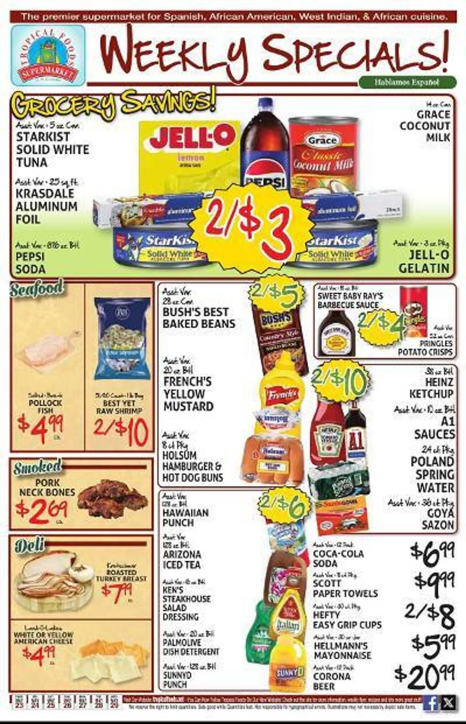 Tropical Foods Supermarket Weekly Ad - 1