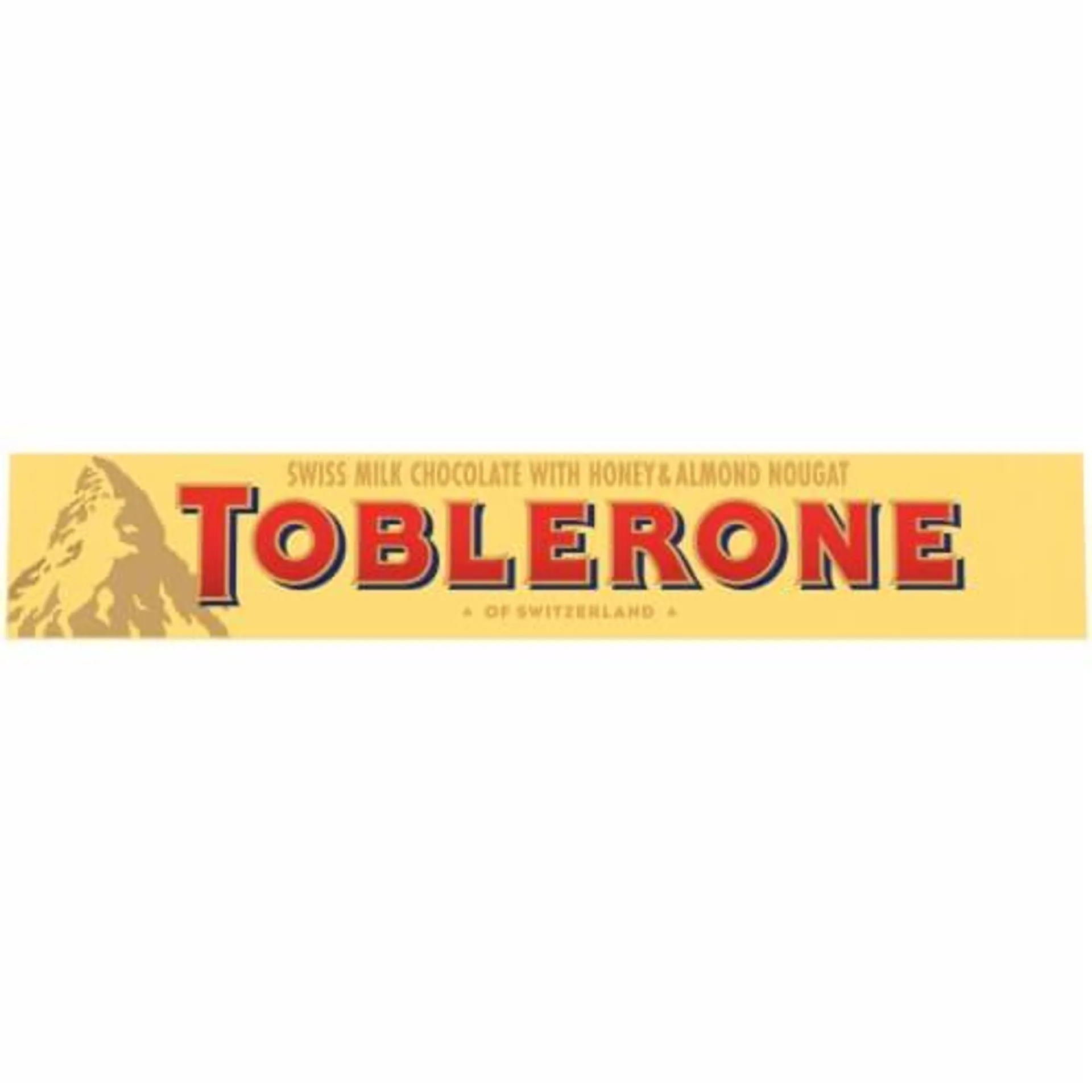 Toblerone Honey & Almond Nougat Swiss Milk Chocolate Holiday Candy Bar