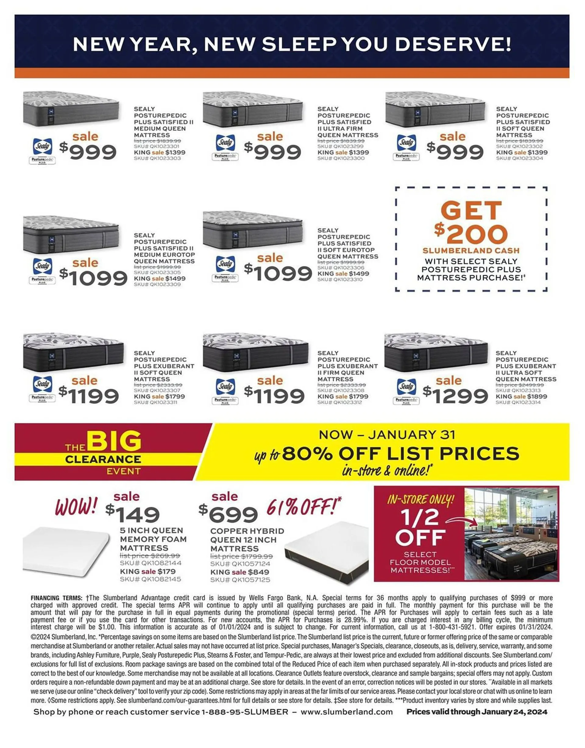 Weekly ad Slumberland Furniture Weekly Ad from January 15 to January 24 2024 - Page 2