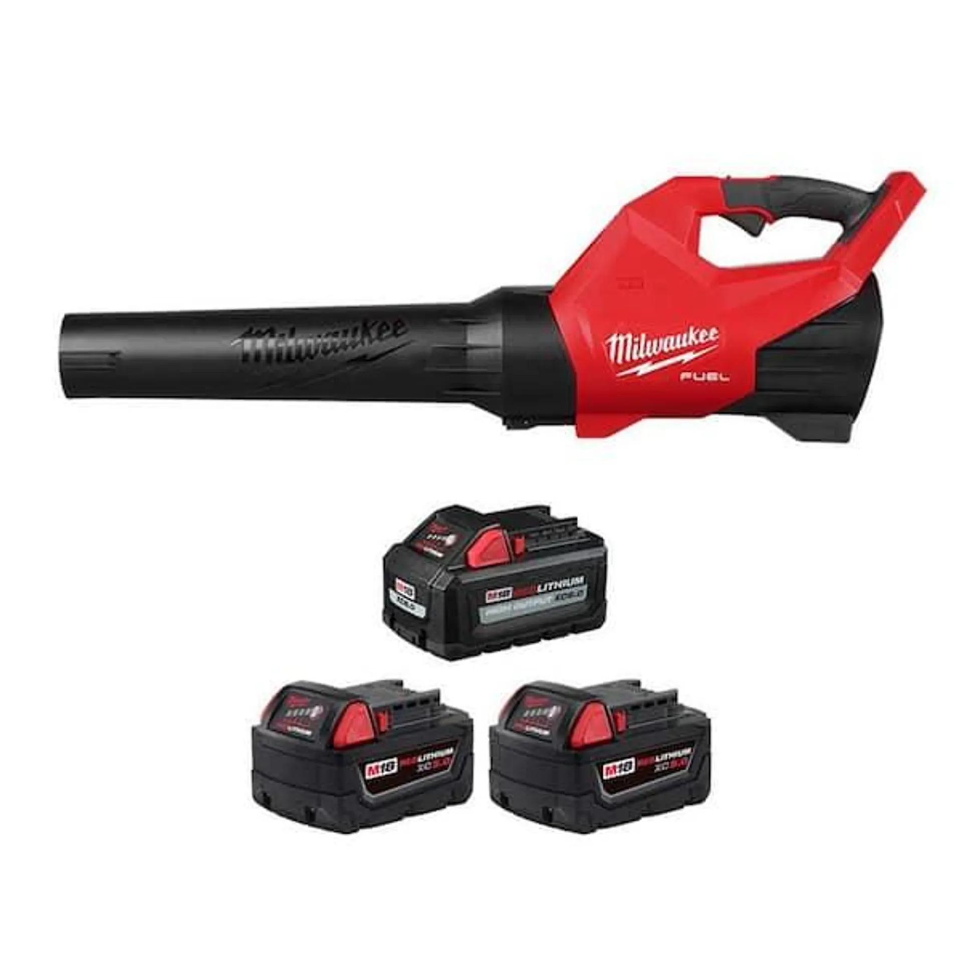 M18 FUEL 18V 120 MPH 500 CFM Brushless Cordless Leaf Blower w/M18 (1) High Output 6.0Ah Battery and (2) 5.0Ah Battery