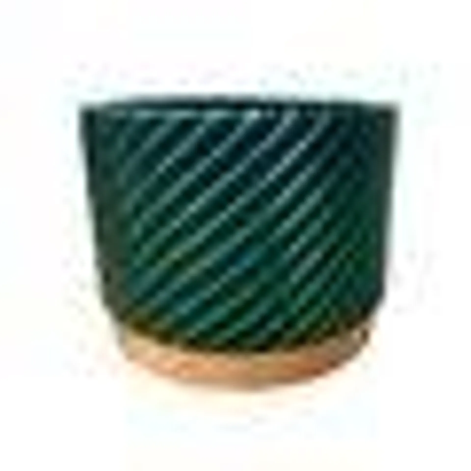 Italian Ceramic Green Cachepot Plant Vase by Tommaso Barbi, 1970s