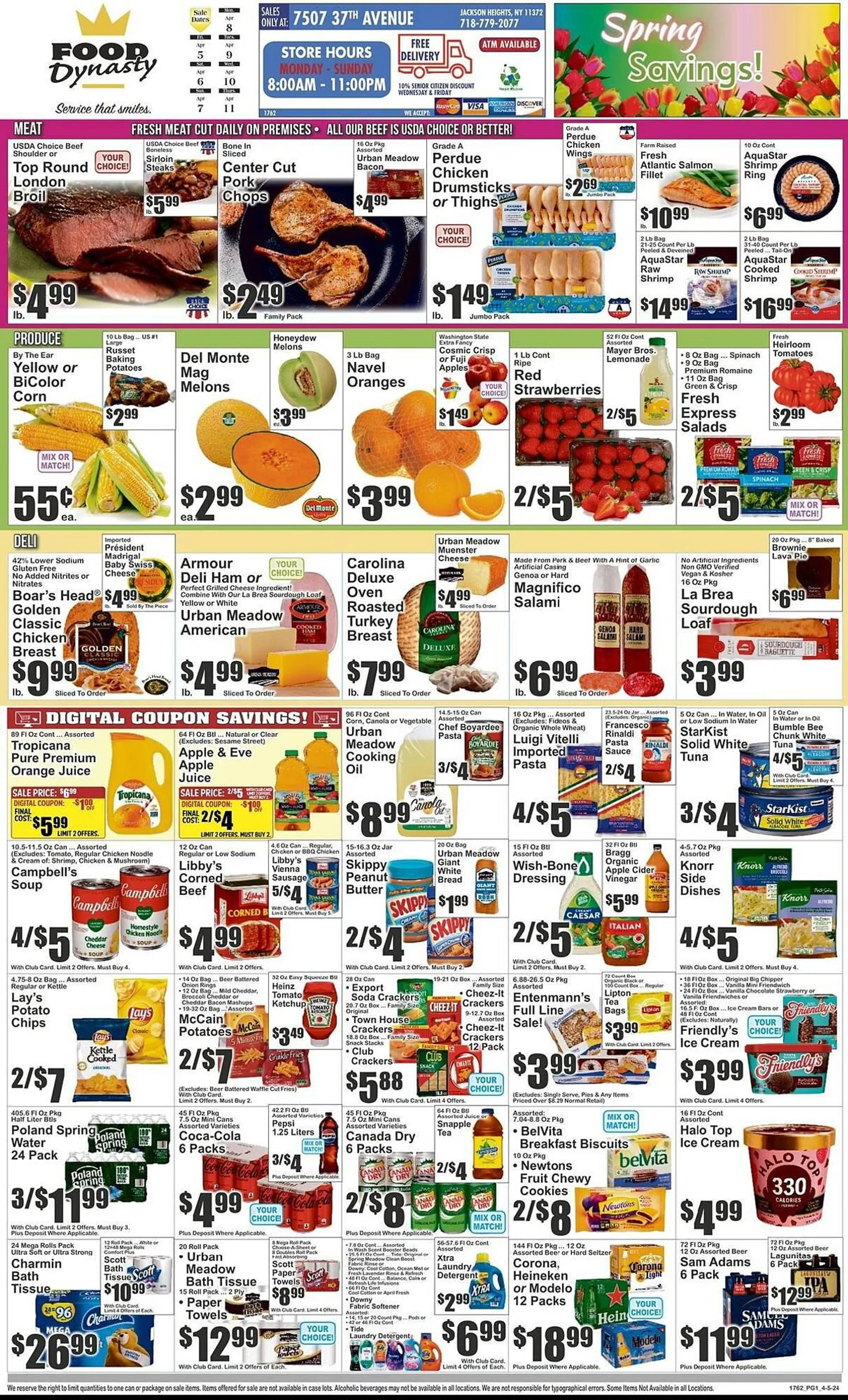 Weekly ad Almonte's Food Dynasty Marketplace Weekly Ad from April 5 to April 11 2024 - Page 