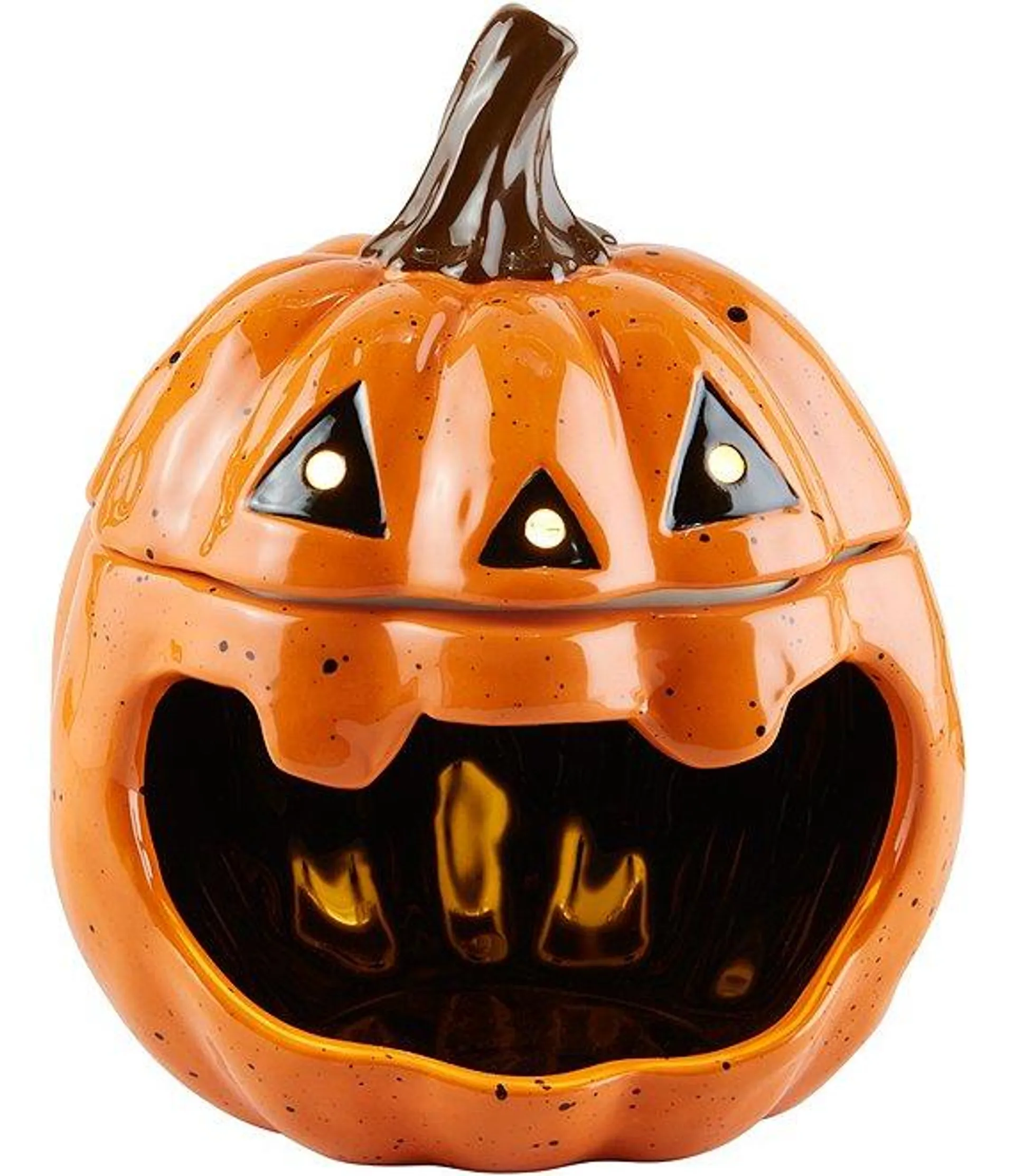 Halloween Pumpkin Open Candy Container