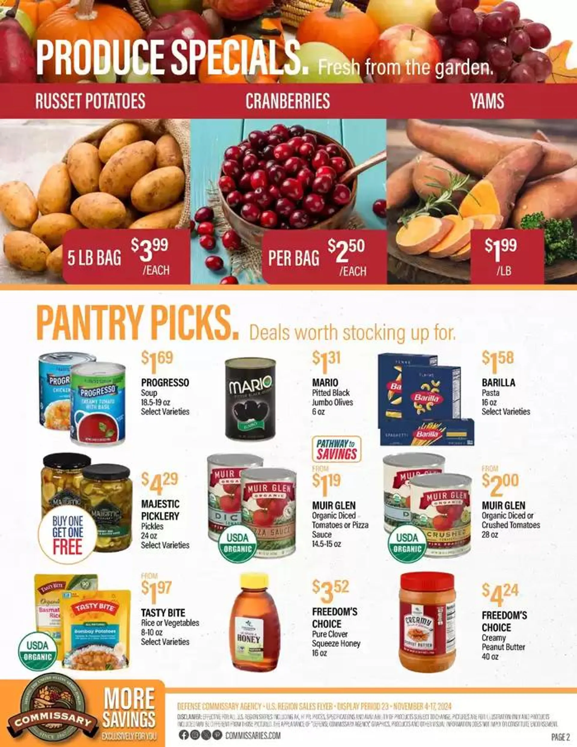 Weekly ad Flyer Commissary from November 4 to November 17 2024 - Page 2