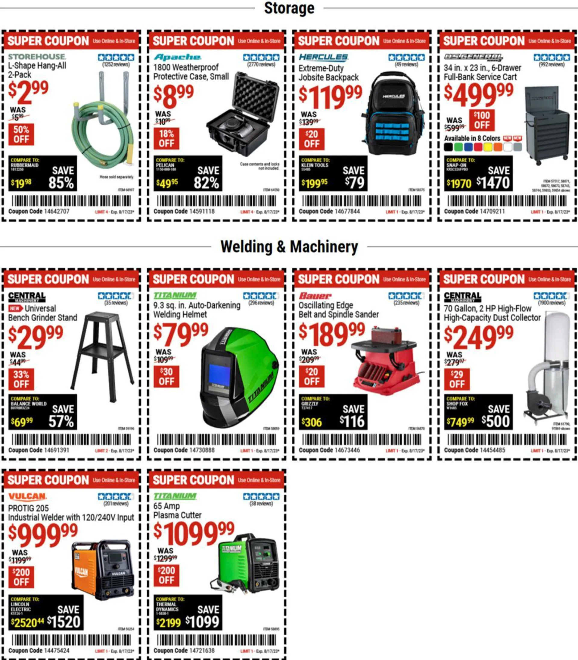 Weekly ad Harbor Freight from August 1 to August 14 2023 - Page 7