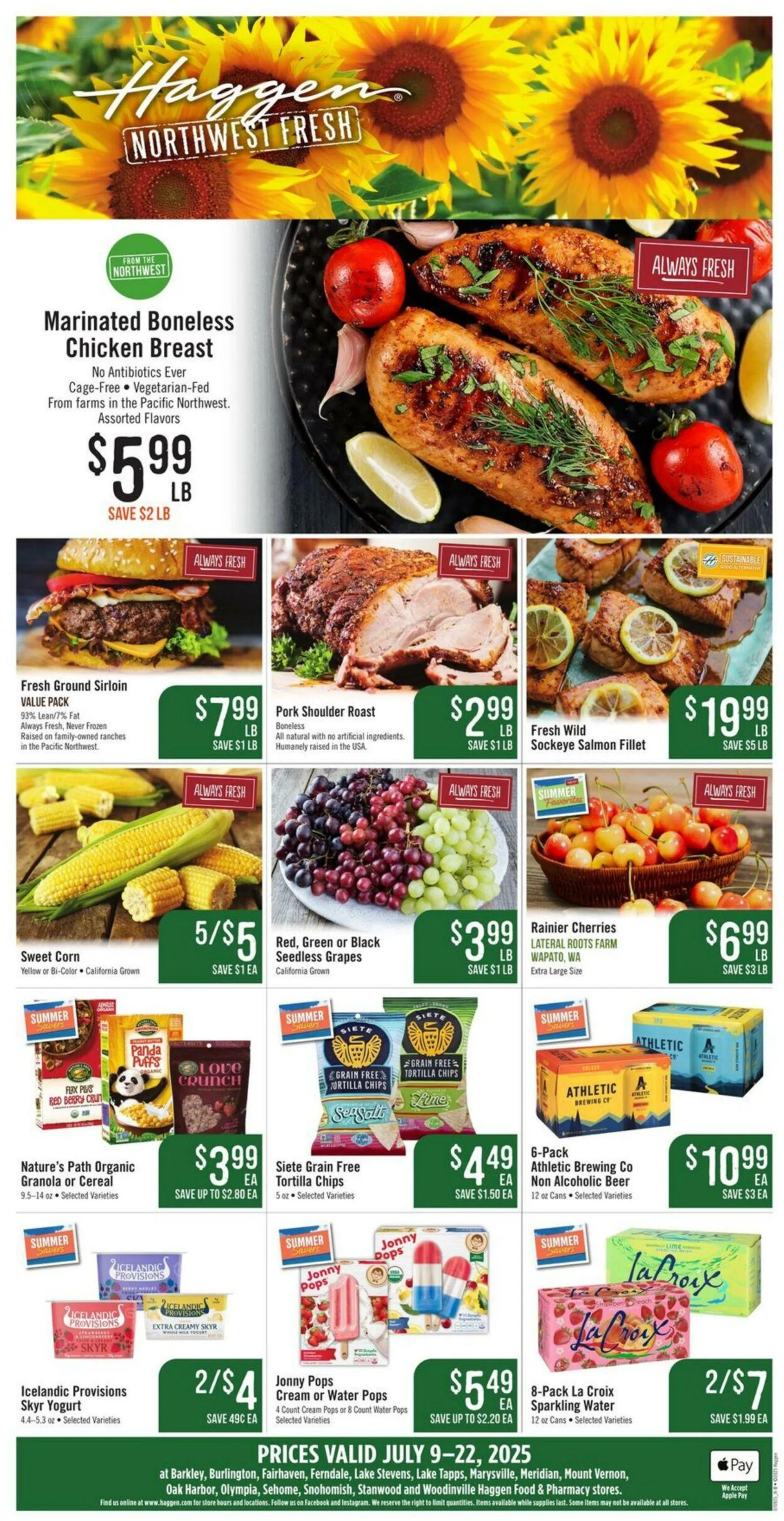 Weekly ad Haggen Current weekly ad from July 9 to July 22 2025 - Page 1