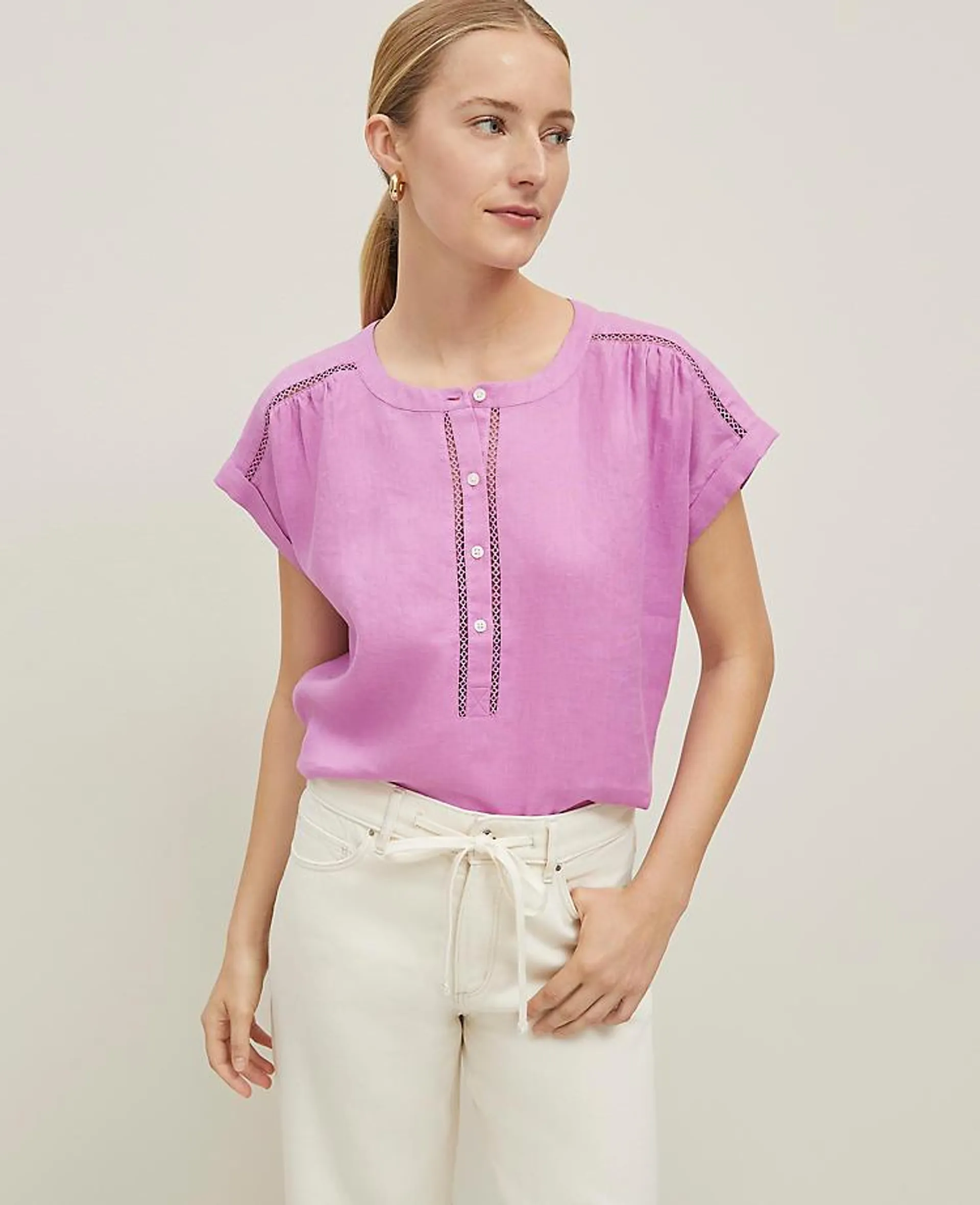 Linen Cutout Framed Popover