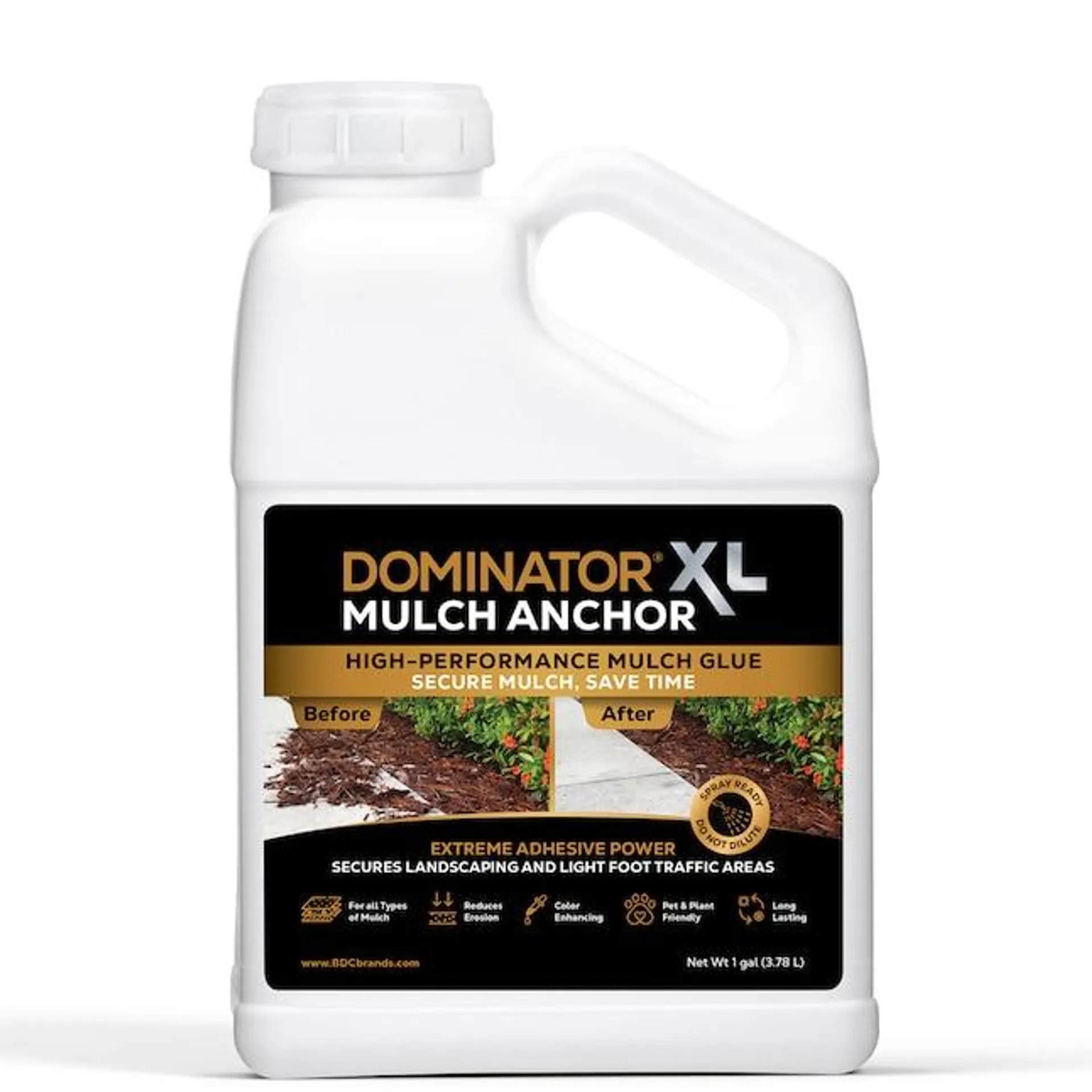 Dominator 1 Gallons Clear Mulch glue