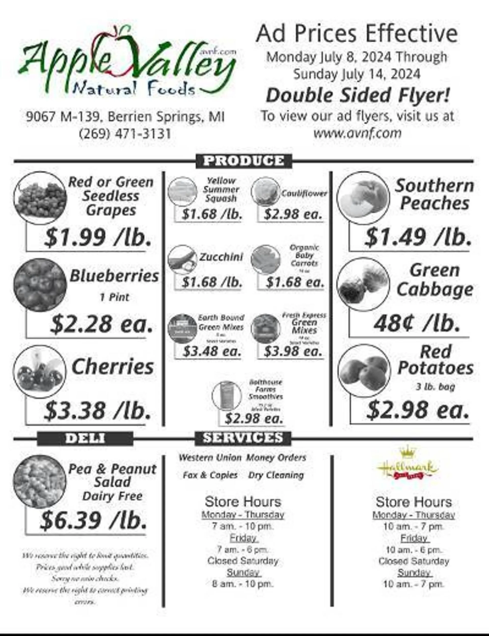 Apple Valley Natural Foods Weekly Ad - 1