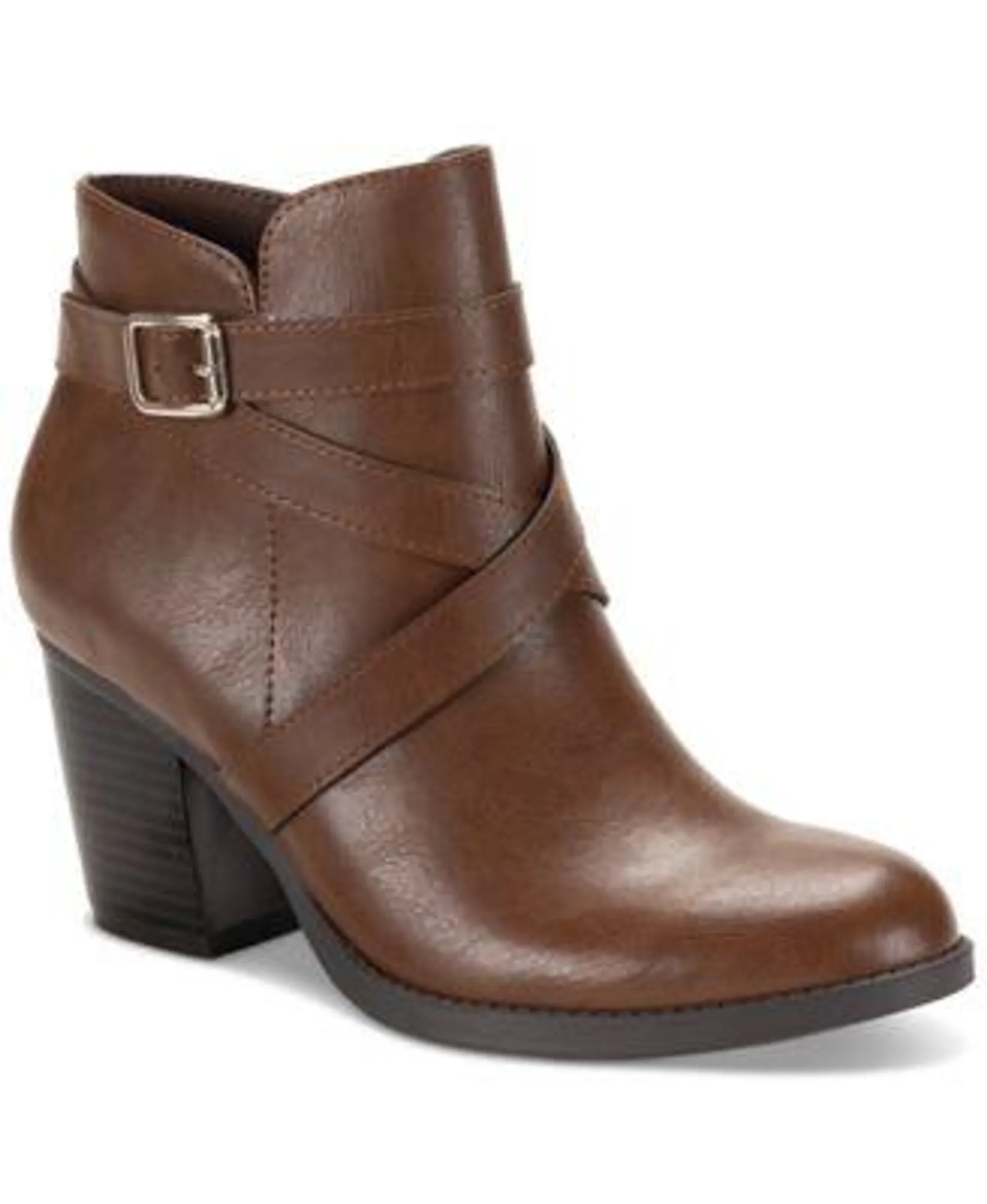 Women's Zetaa Strappy Belt-Heel Booties, Created for Macy's