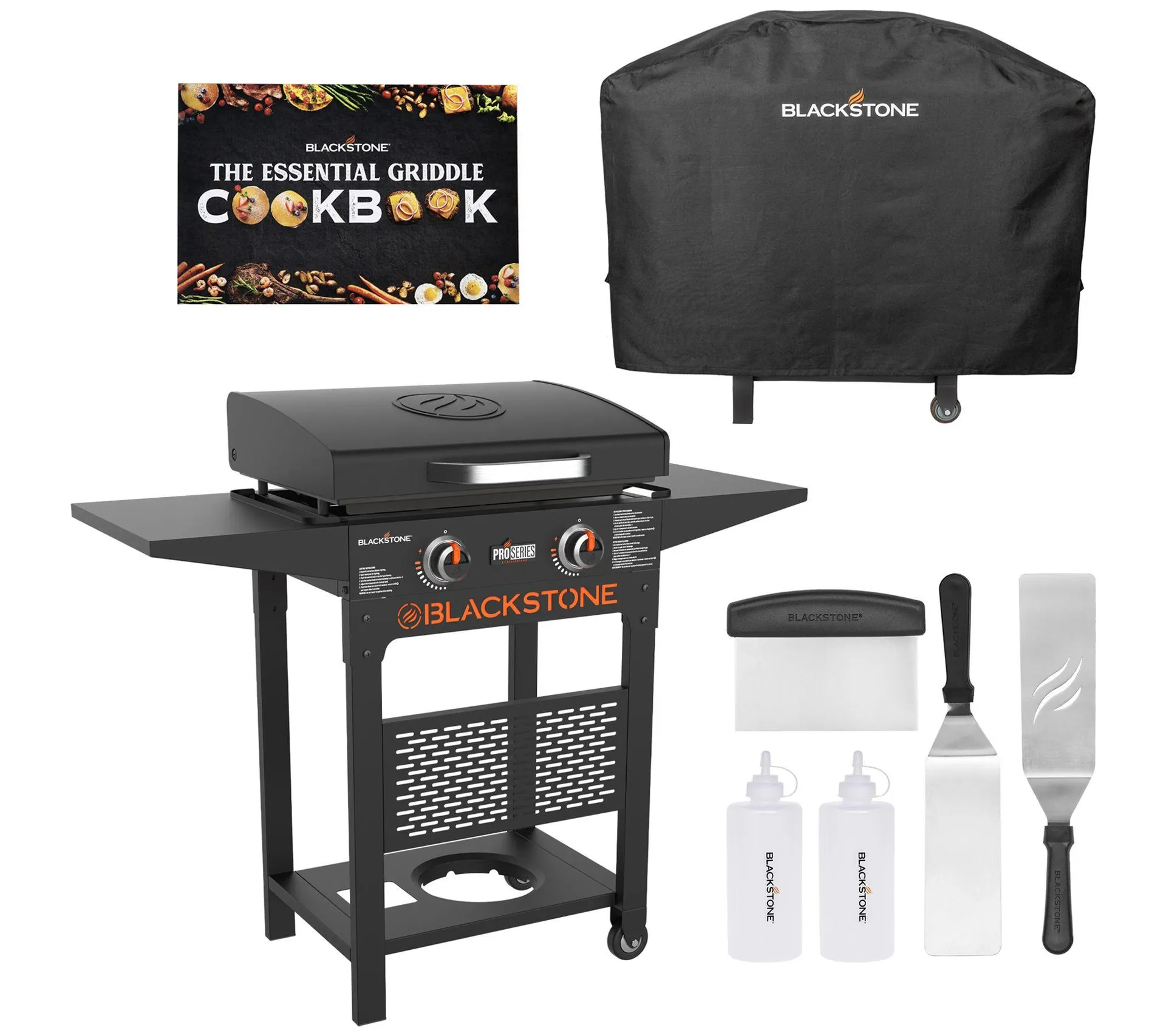 Blackstone 22'' Outdoor 2-Burner Griddle Grill w/Cover & Tools