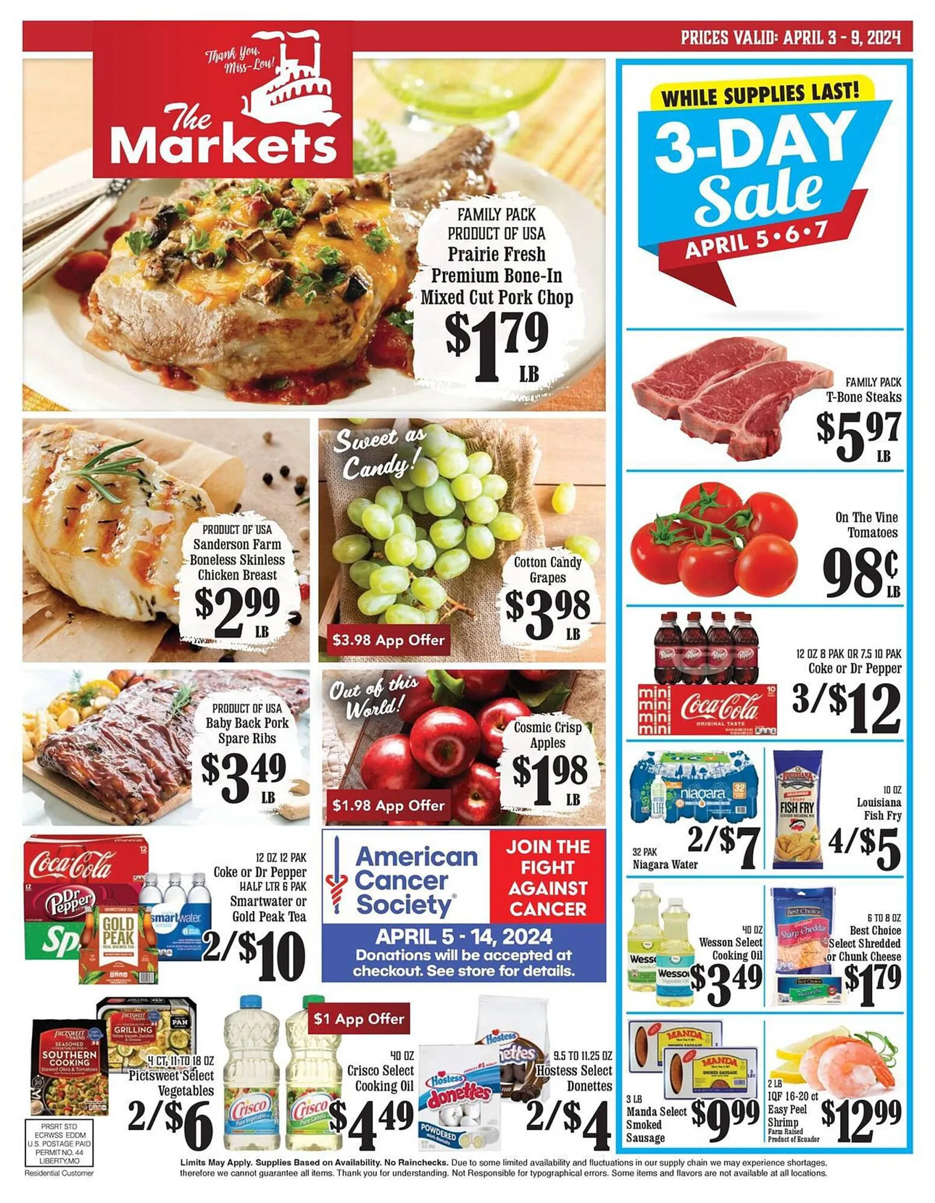 Weekly ad The Markets Weekly Ad from April 3 to April 9 2024 - Page 1