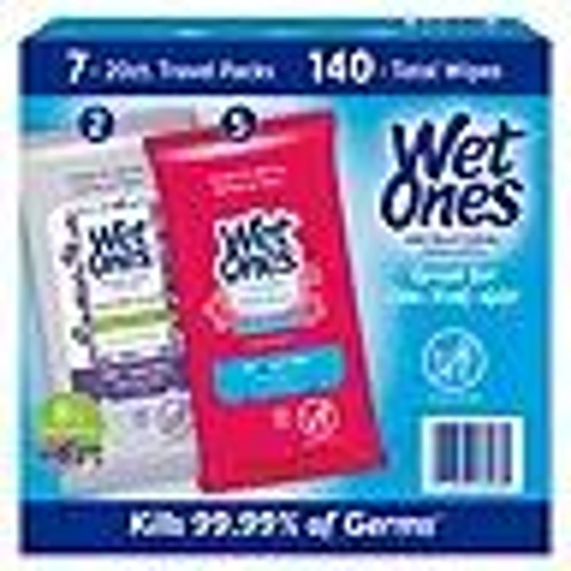 Wet Ones Antibacterial Hand Wipes, Fresh Scent/Lavender, 20 ct., 7 pk.