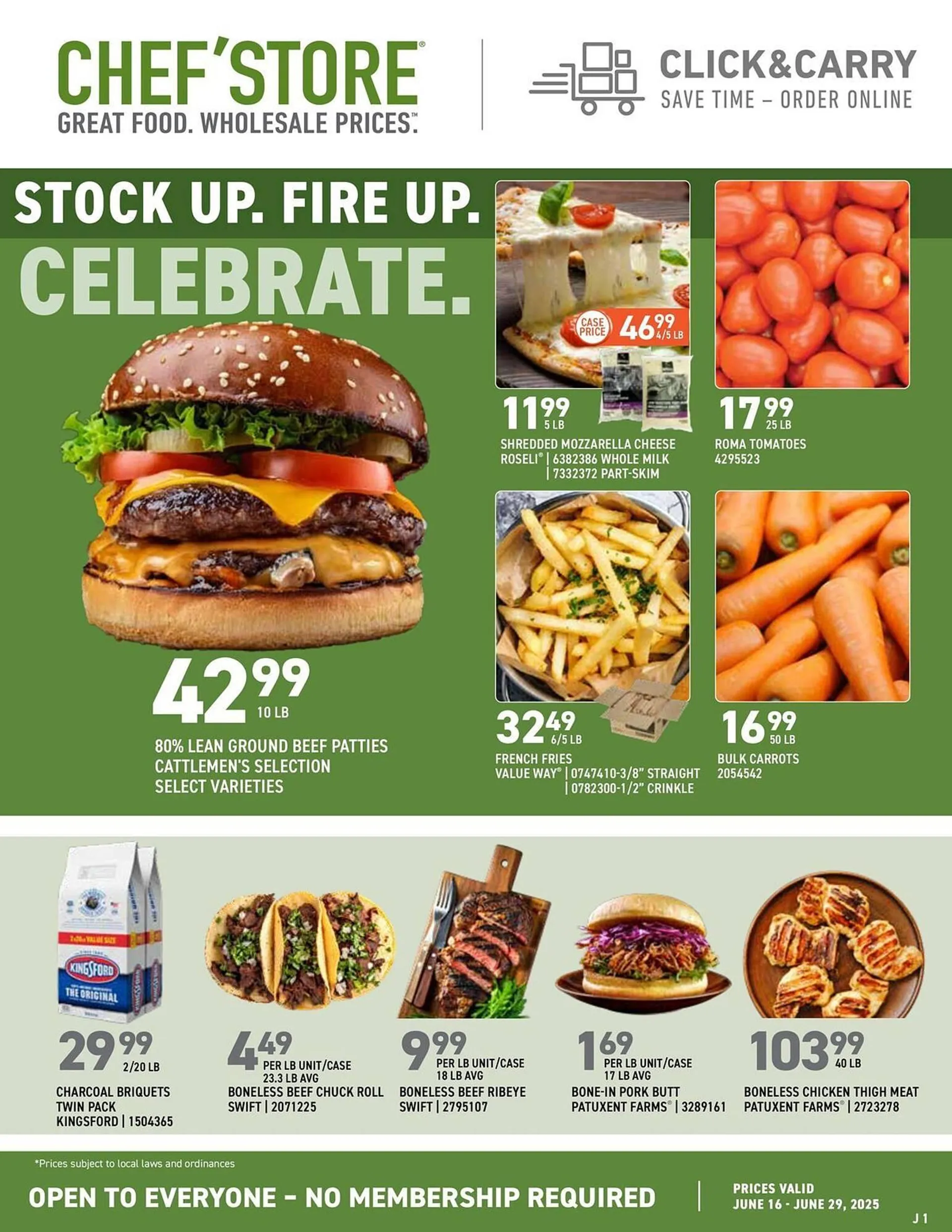 Weekly ad US Foods Chef's Store Weekly Ad from June 16 to June 29 2025 - Page 1