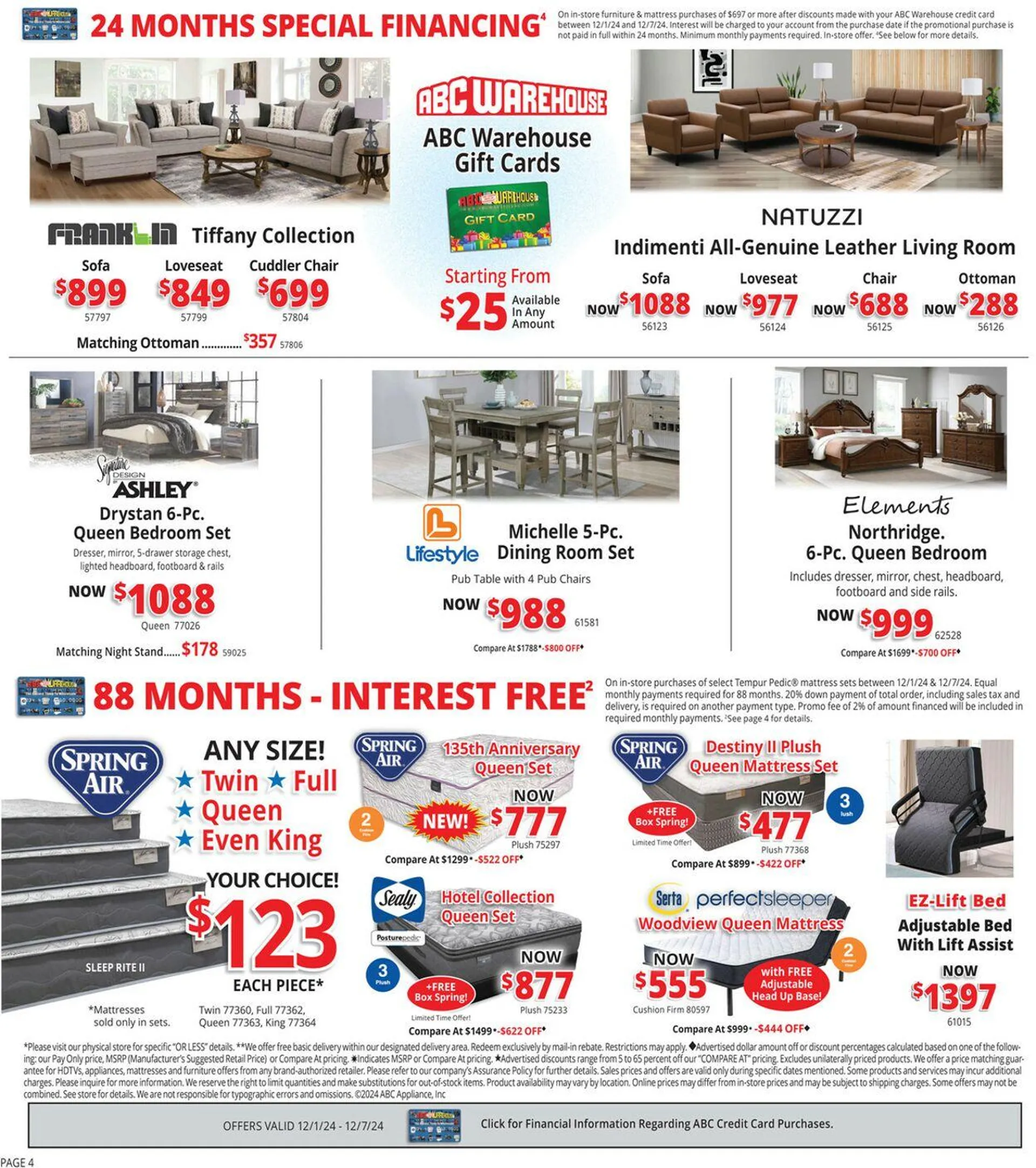 Weekly ad ABC Warehouse Current weekly ad from December 1 to December 7 2024 - Page 4