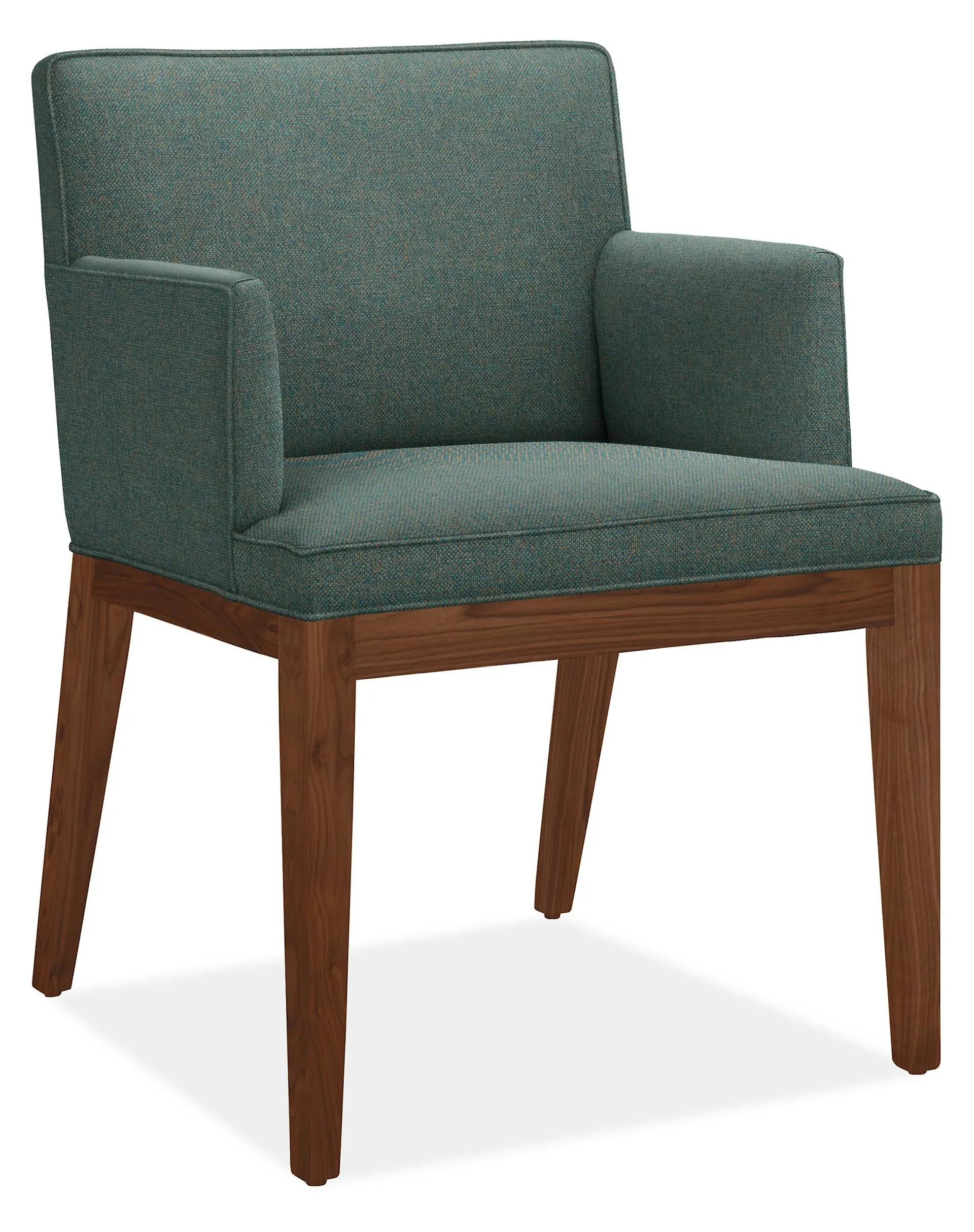 Ansel Arm Chair in Tatum Haze with Walnut Legs