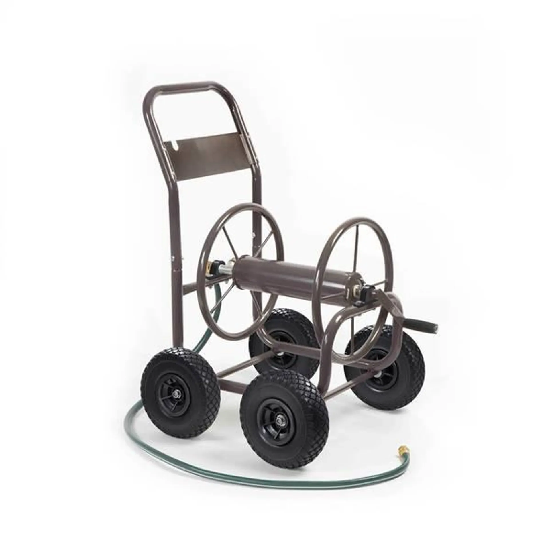 250' Capacity Never-Flat Four Wheel Hose Cart