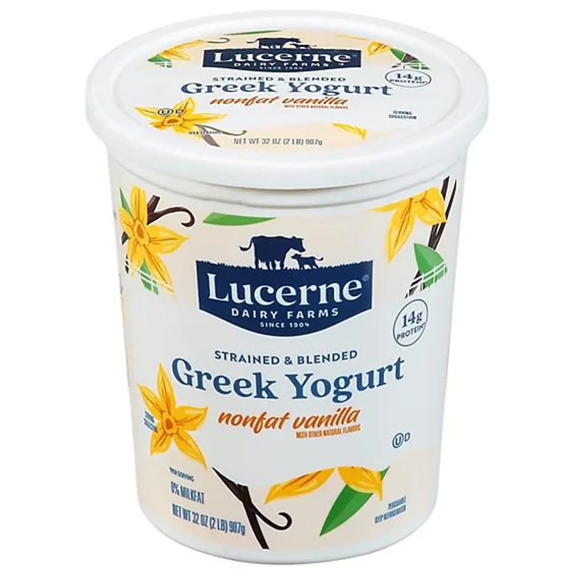 Lucerne Greek Yogurt Nonfat Vanilla 32-Oz.