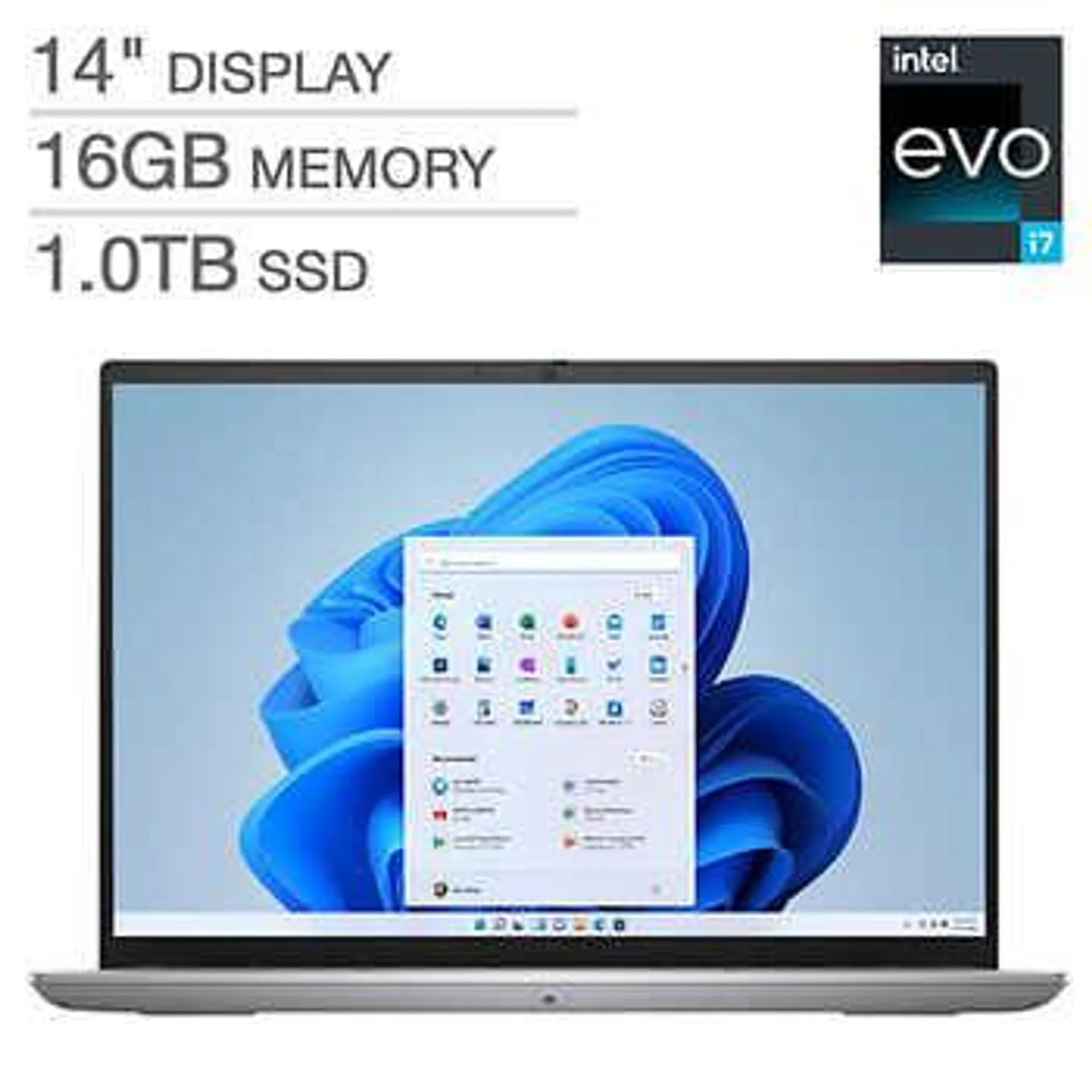 Dell Inspiron 14" Intel Evo Platform Laptop - 13th Gen Intel Core i7-1360P - 2560x1600 Display